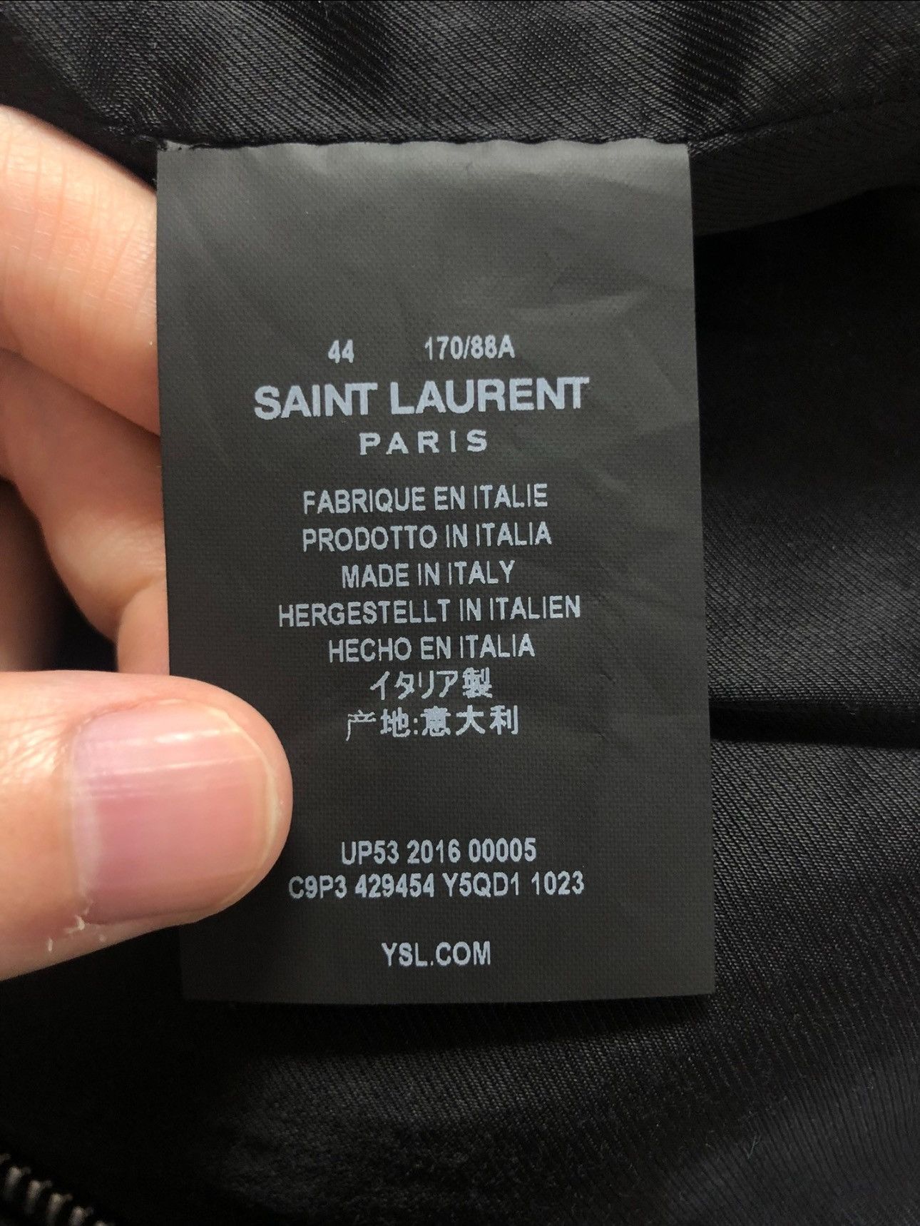 Saint Laurent Paris Saint Laurent Paris Used Look Leather Bomber Sz.44 Size US S / EU 44-46 / 1 - 8 Thumbnail