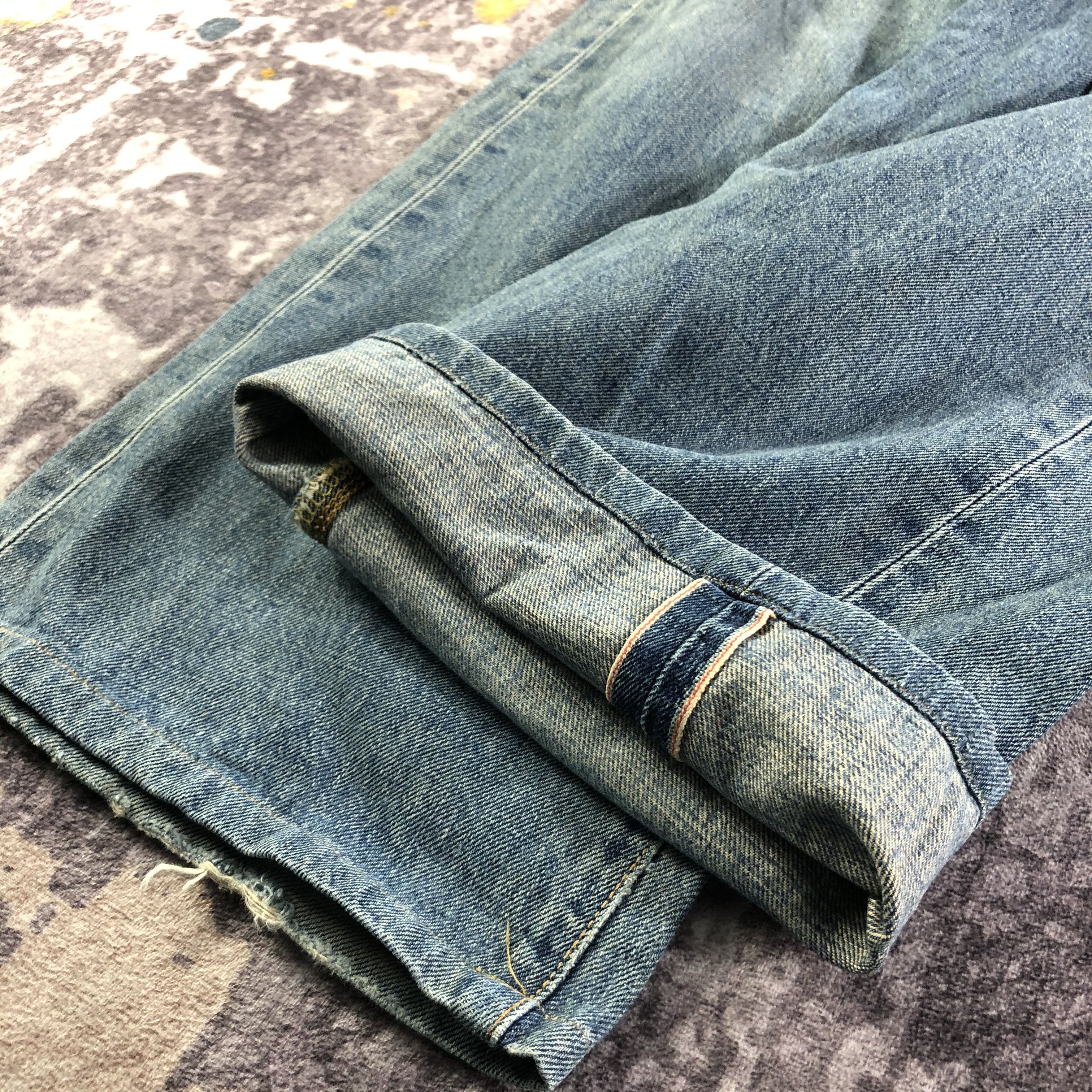 Edwin Vintage Blue Wash Edwin 505 Selvedge Jeans-JM3644 Size US 32 / EU 48 - 7 Thumbnail