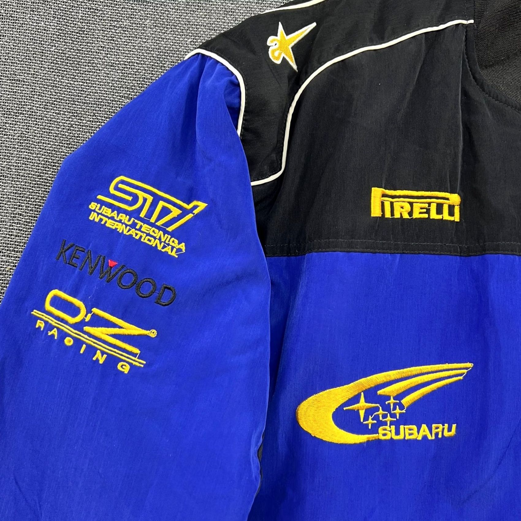 Vintage Subaru World Rally Team 555 STI Mens Jacket 2XL Racing WRC Black Blue Shirt Size US XXL / EU 58 / 5 - 3 Thumbnail