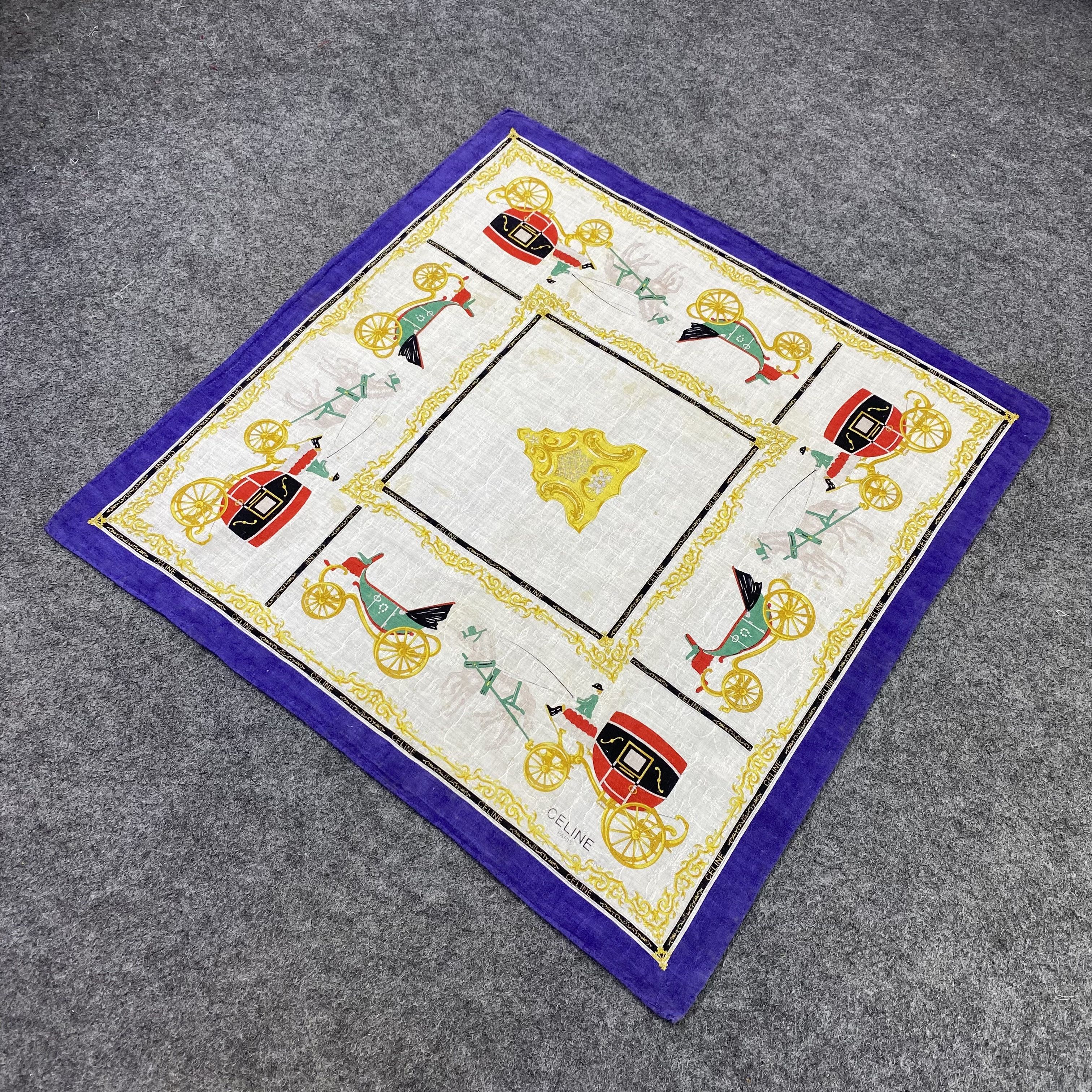 Celine Celine Handkerchief / Bandana / Neckerchief-B2326 Size ONE SIZE - 4 Thumbnail