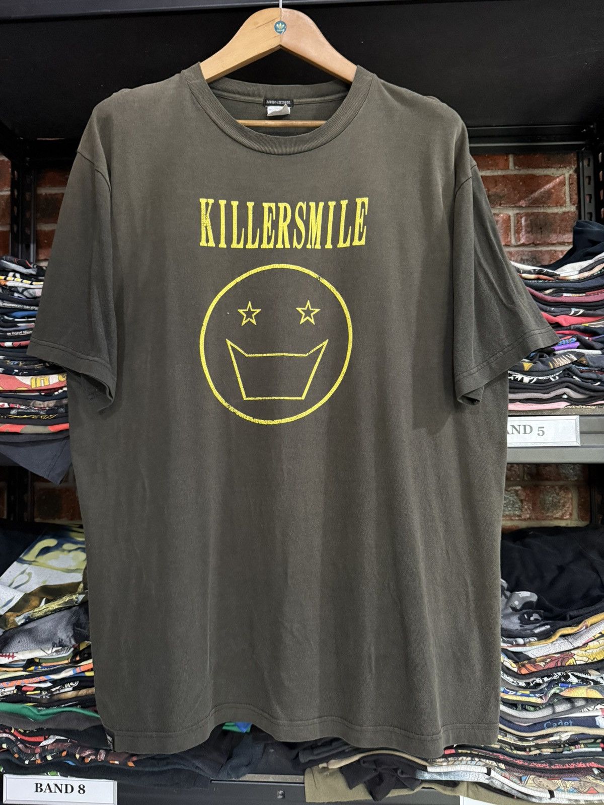 Anime × Japanese Brand × Vintage Thrashed Vintage Monster Killer Smile Sun Faded Grunge Tee Size US XL / EU 56 / 4 - 1 Thumbnail