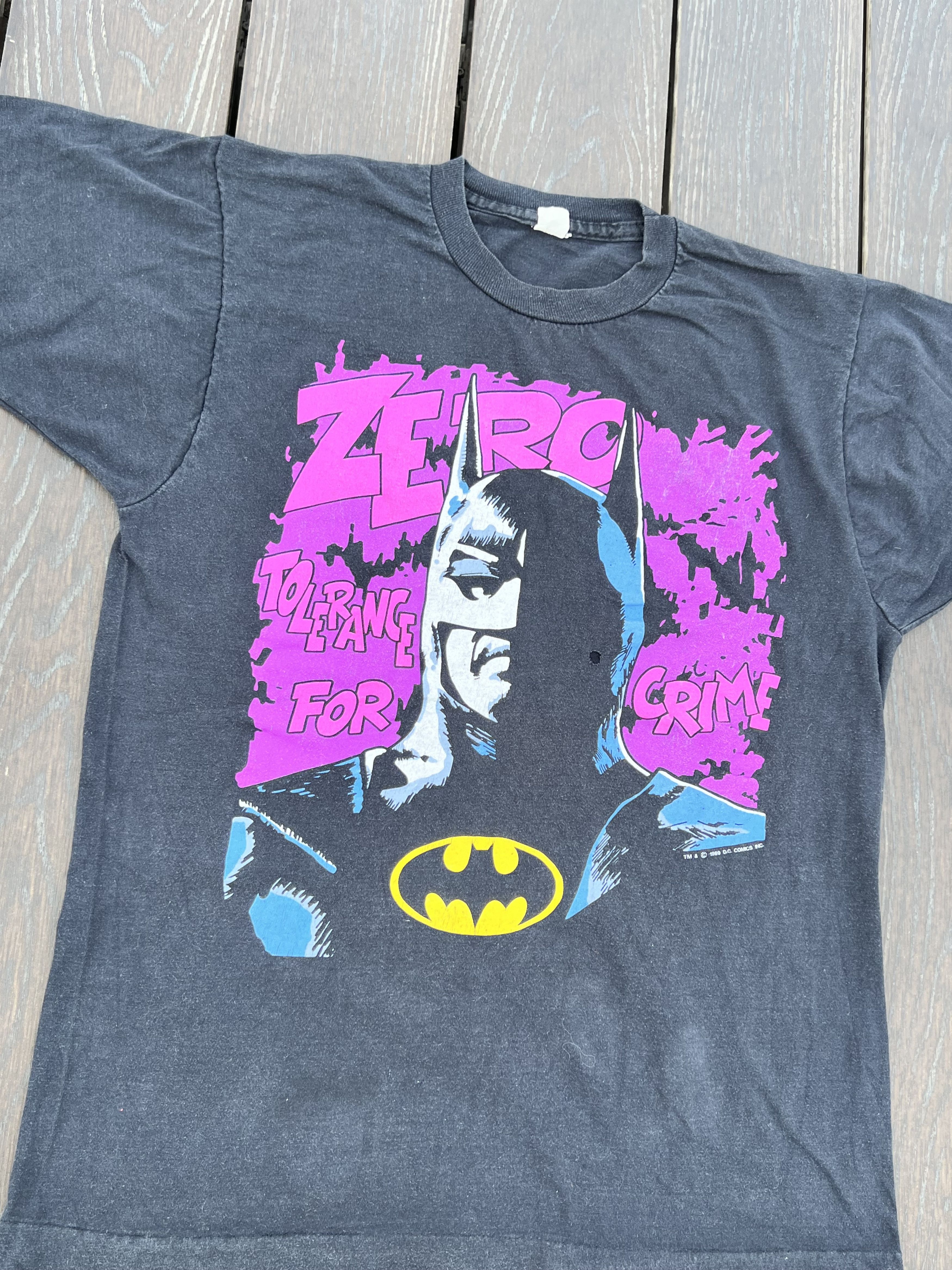 DC Comics NEW Vintage 1989 D.C Comics Batman Zero Size US L / EU 52-54 / 3 - 7 Thumbnail