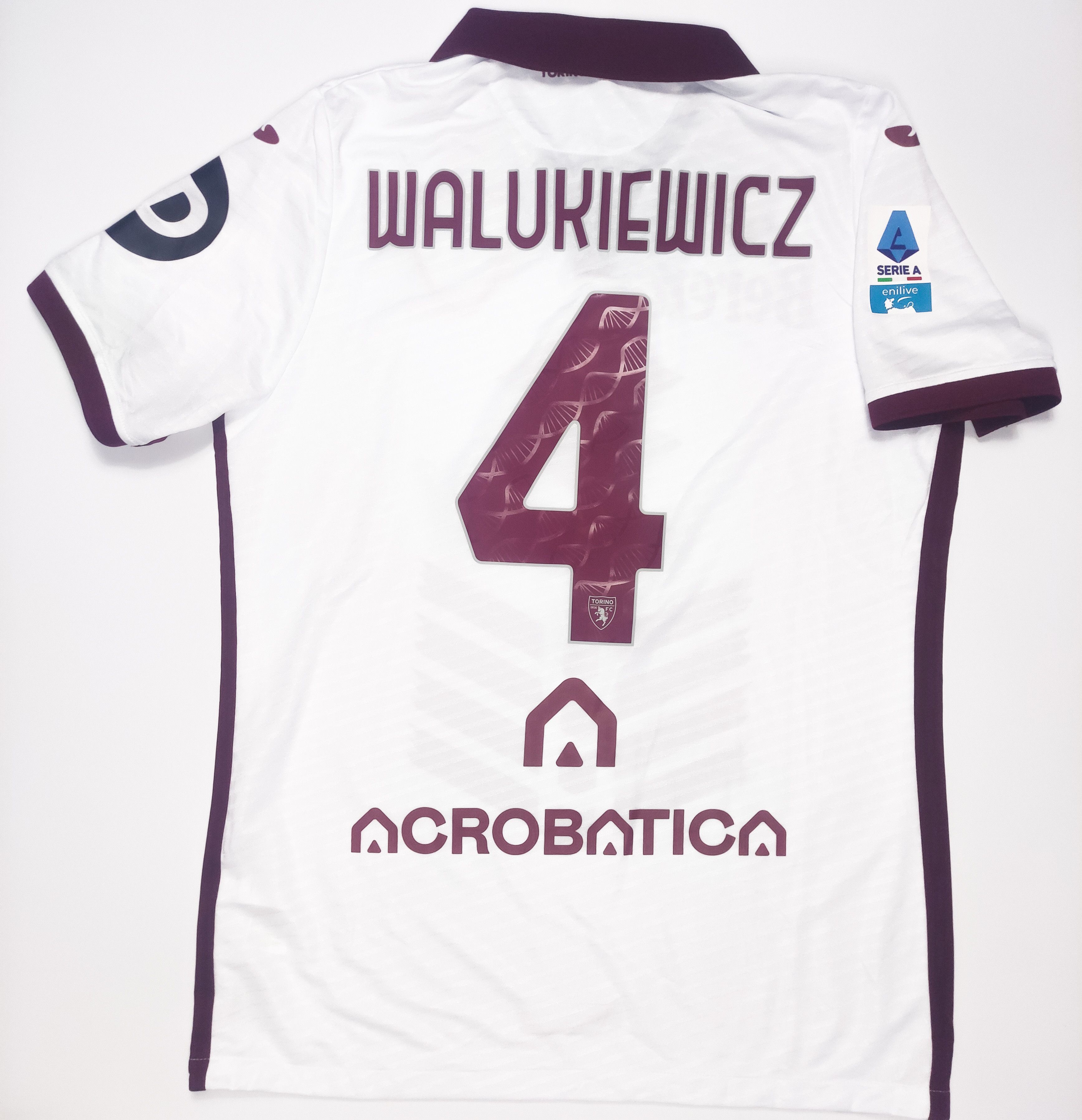 Joma Matchworn Walukiewicz #4 Torino 2024 2025 Joma Away Shirt Size US XL / EU 56 / 4 - 5 Thumbnail