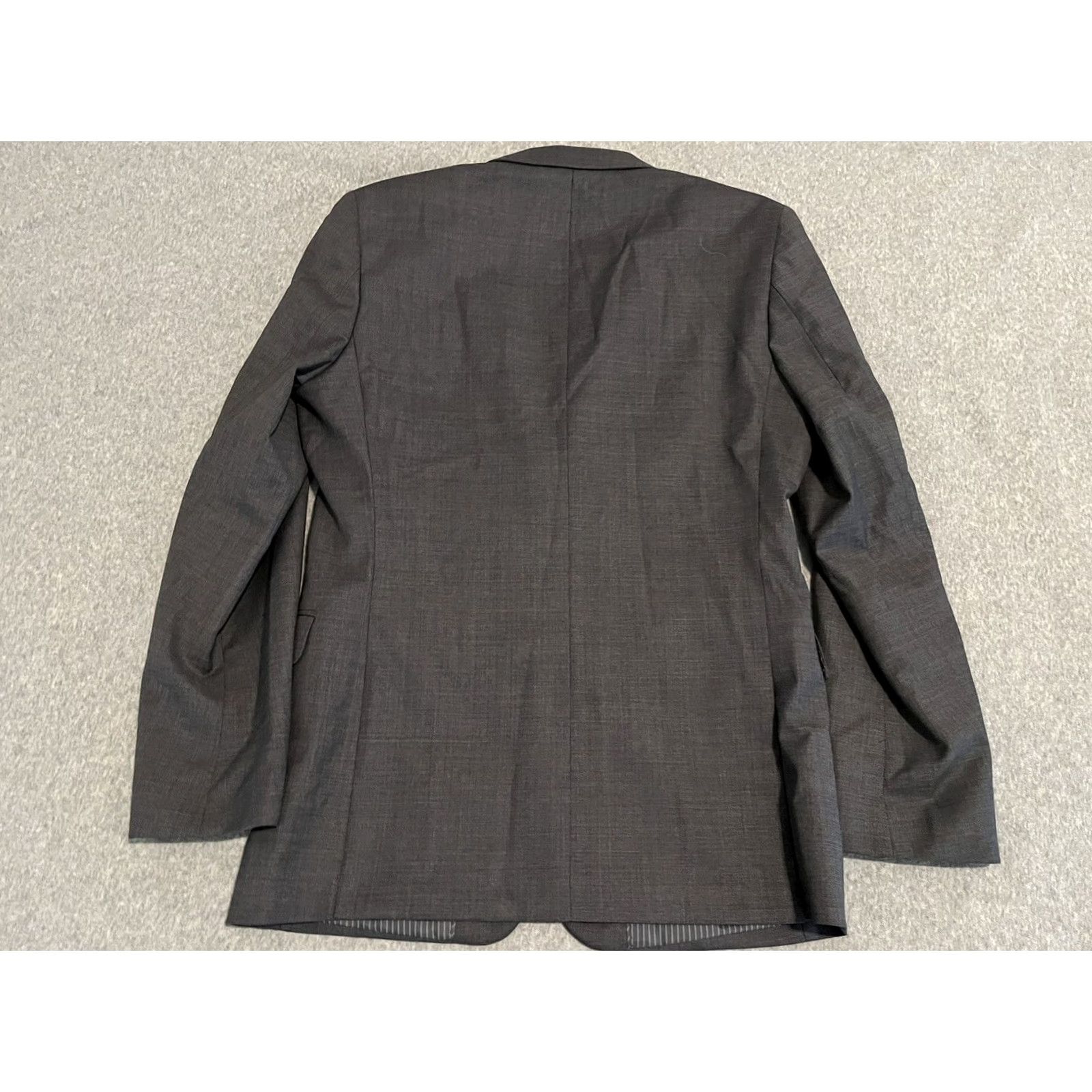 Banana Republic Banana Republic Blazer Jacket Mens 38R Slim Fit Gray Wool Blazer Jacket Size 38R - 8 Thumbnail