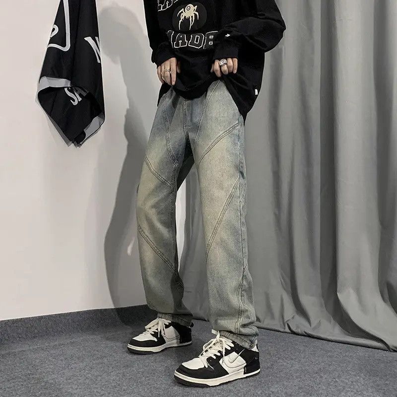 Japanese Brand × Jean Retro loose high street wide leg jeans Size US 32 / EU 48 - 2 Thumbnail