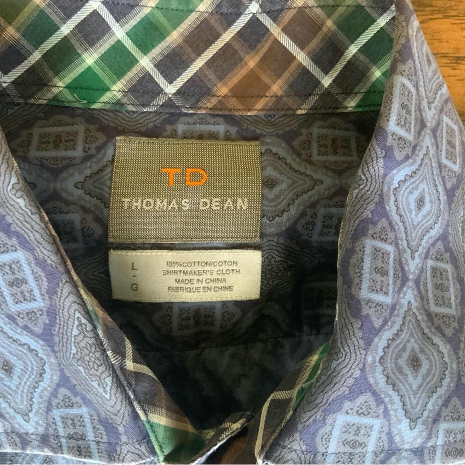 Thomas Dean Thomas Dean Button Down Shirt Size US L / EU 52-54 / 3 - 4 Thumbnail