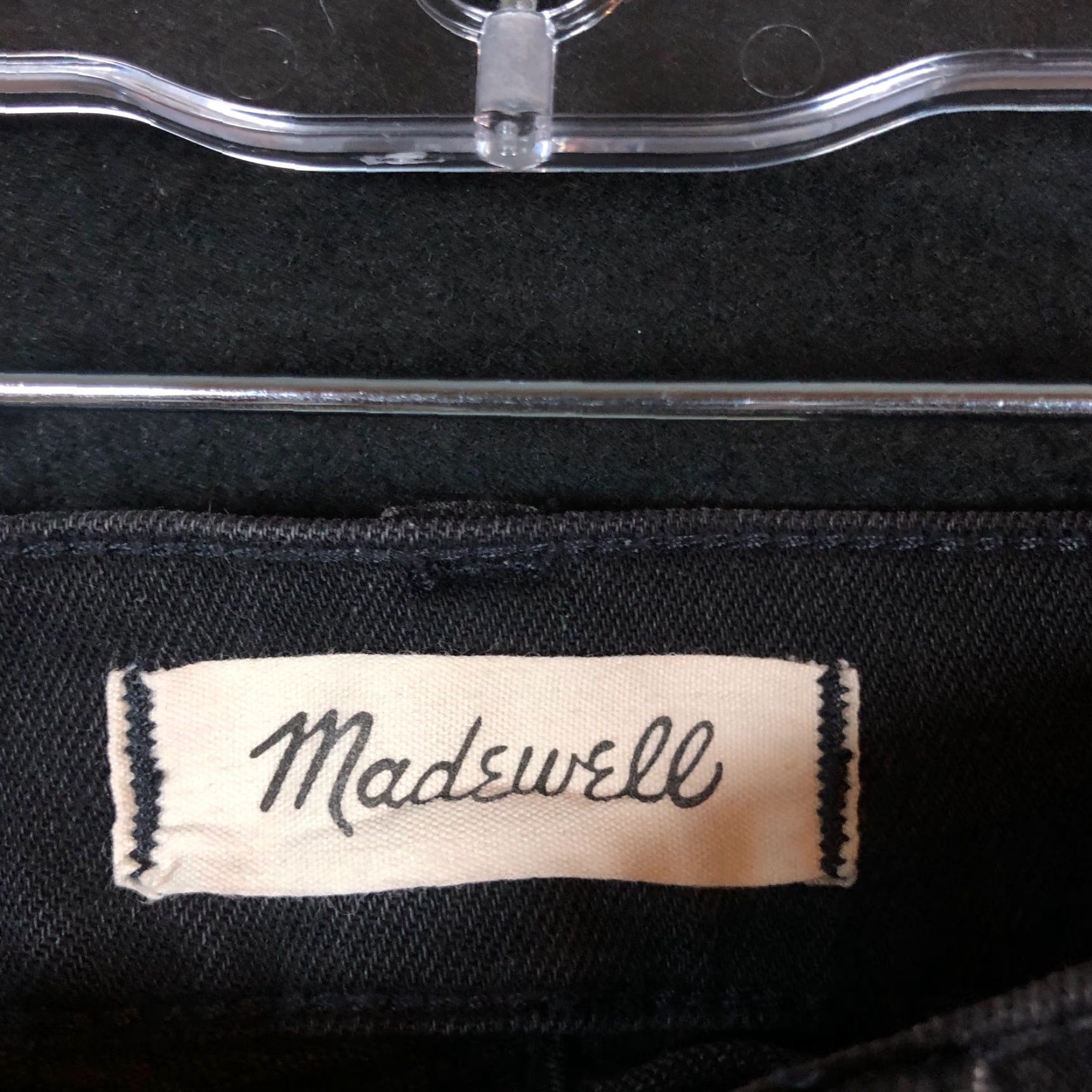 Madewell Madewell Womens Jeans Black Denim The Perfect Vintage Straight Stretch 23 Size 40" / US 18 - 4 Thumbnail