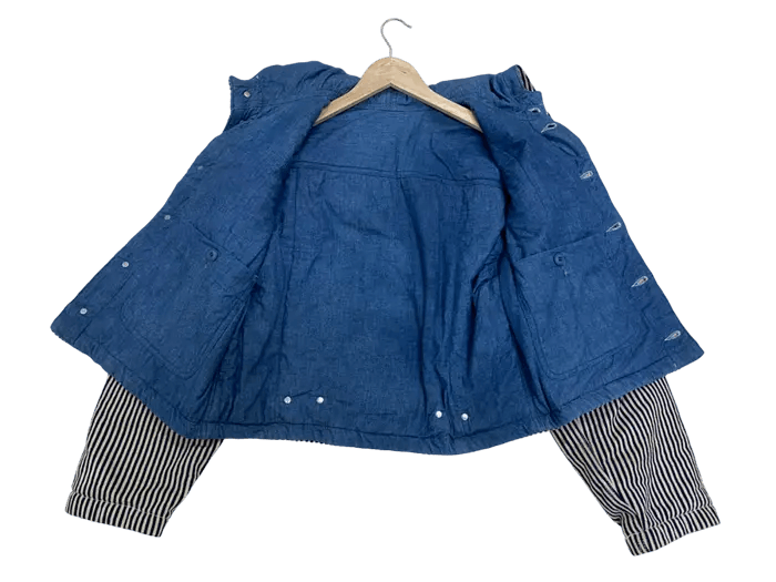 Issey Miyake Achieve 1988 Issey Miyake Hikory Hoodie Flap Jacket Size US S / EU 44-46 / 1 - 9 Thumbnail