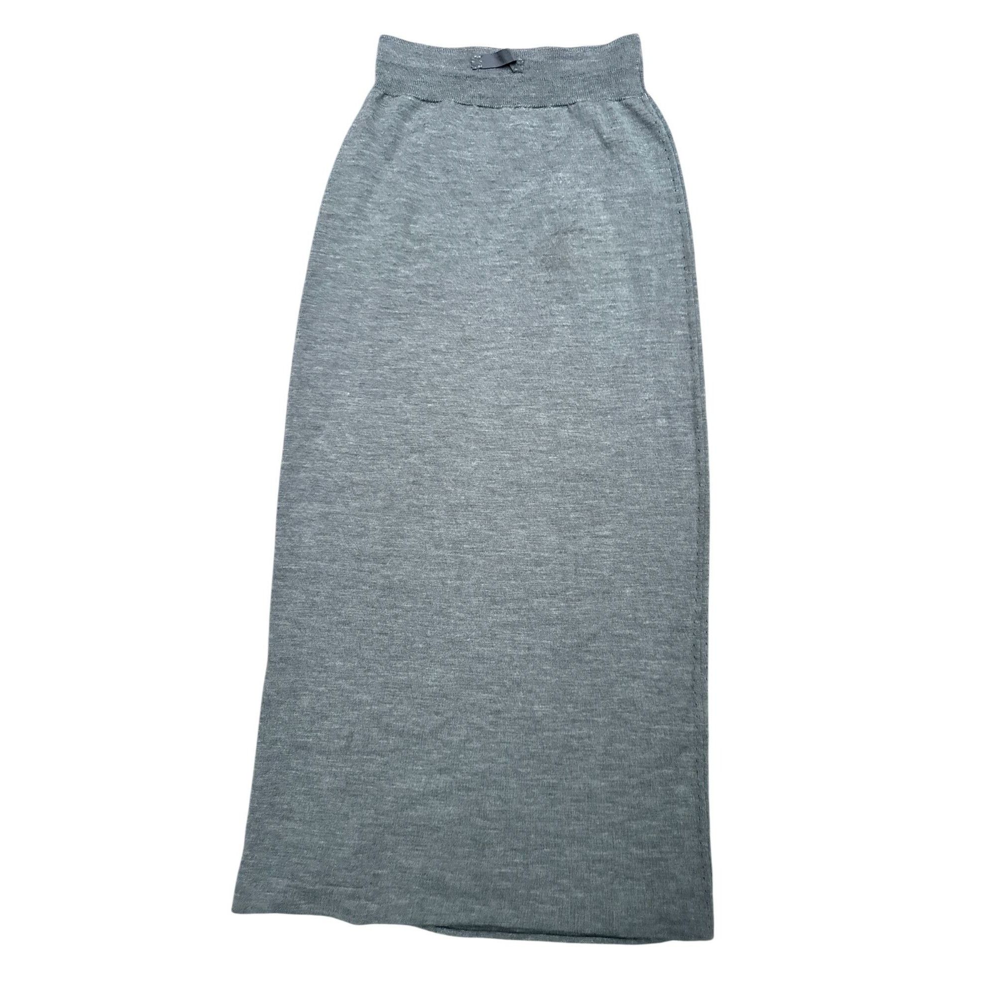 Maison Margiela FW 1996 Grey Pure Wool Maxi Skirt Size 30" / US 8 / IT 44 - 1 Thumbnail
