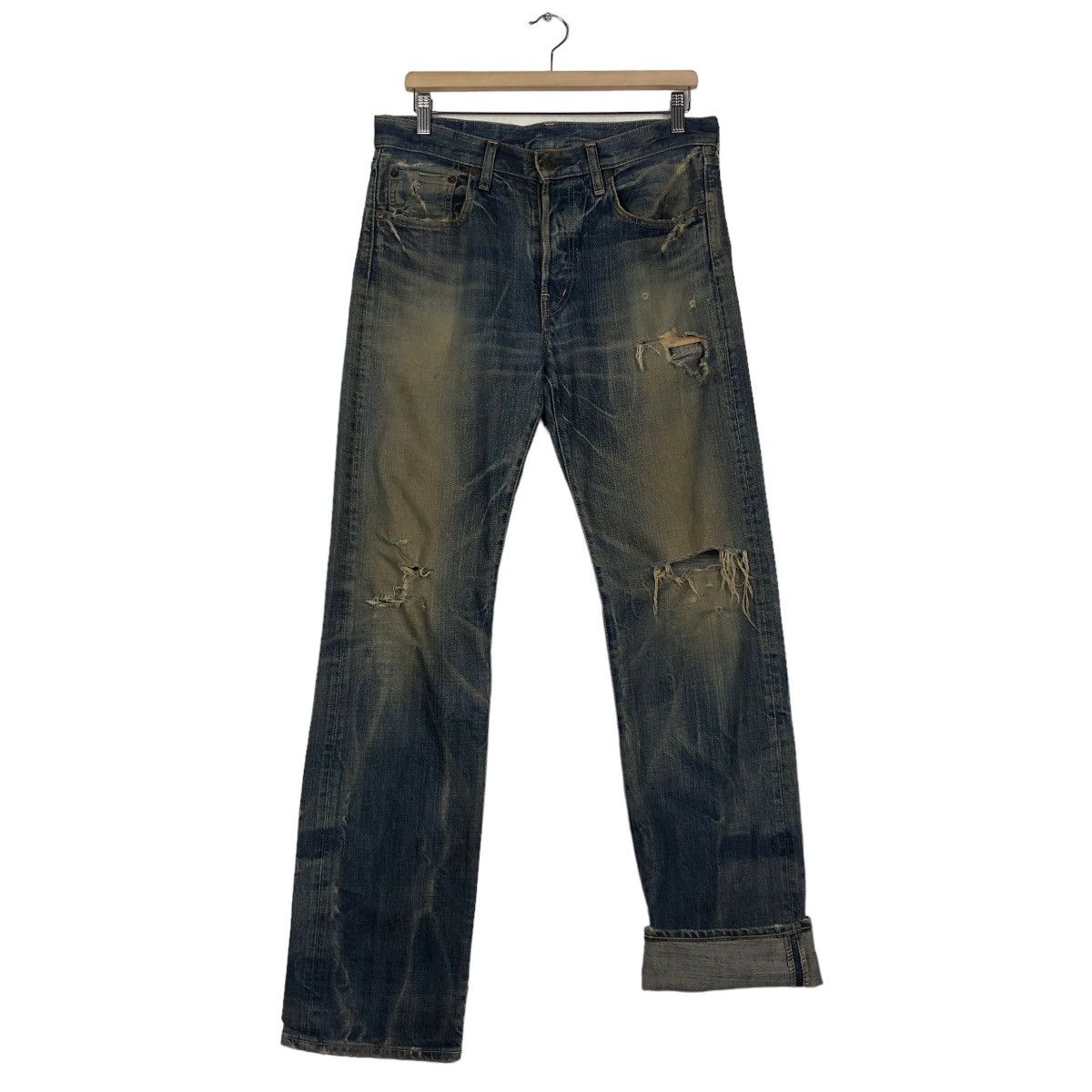 Japanese Brand 🔥VINTAGE SELVEDGES DENIM JEANS DOMINGO LTD CO JAPAN MADE Size US 34 / EU 50 - 14 Thumbnail