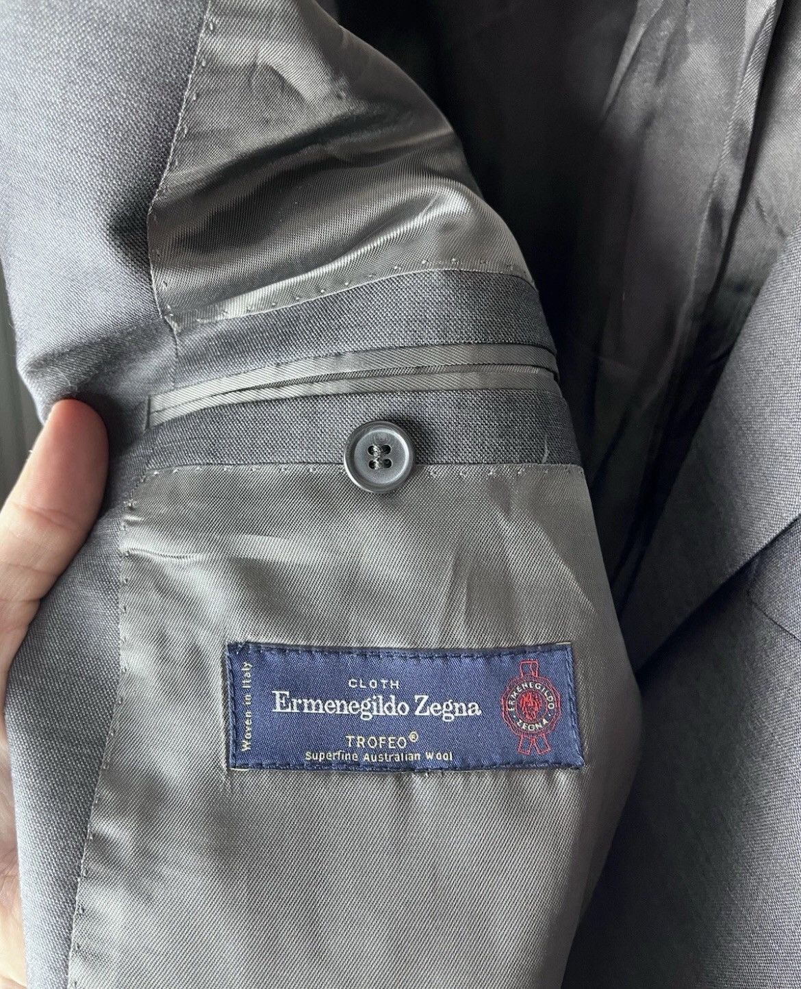 Ermenegildo Zegna MENS VINTAGE BLAZER ERMENEGILDO ZEGHA woven in Italy 🇮🇹 Size 38L - 8 Thumbnail