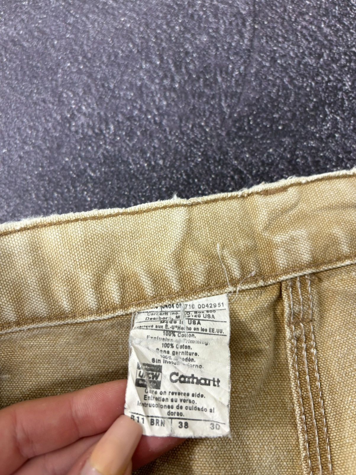 Carhartt Vintage 90s Carhartt USA Faded Work Hype Skate Baggy Pants Size US 38 / EU 54 - 14 Thumbnail
