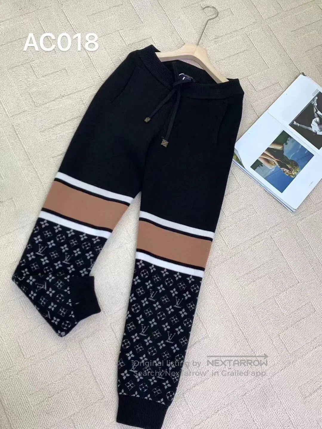 Louis Vuitton Louis Vuitton Striped Logo Wool Casual Pants. Size US 26 / EU 42 - 1 Thumbnail