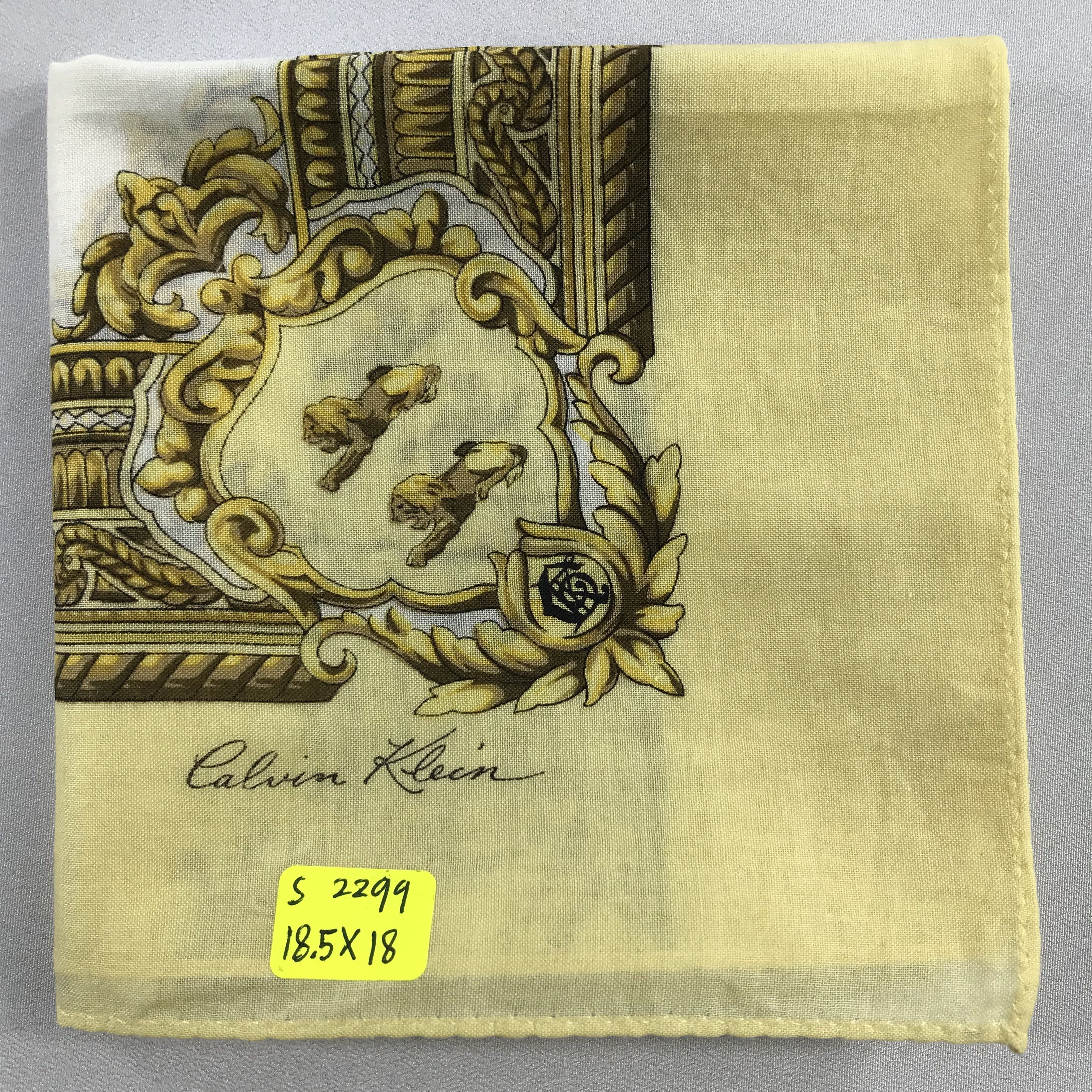 Calvin Klein × Vintage Calvin Klein Bandana / Handkerchief / Neckerchief - S2299 Size ONE SIZE - 5 Thumbnail