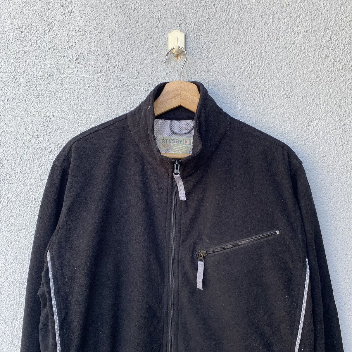 Stussy Vintage Stussy Fleece Black Sweater Jacket Size US L / EU 52-54 / 3 - 2 Thumbnail