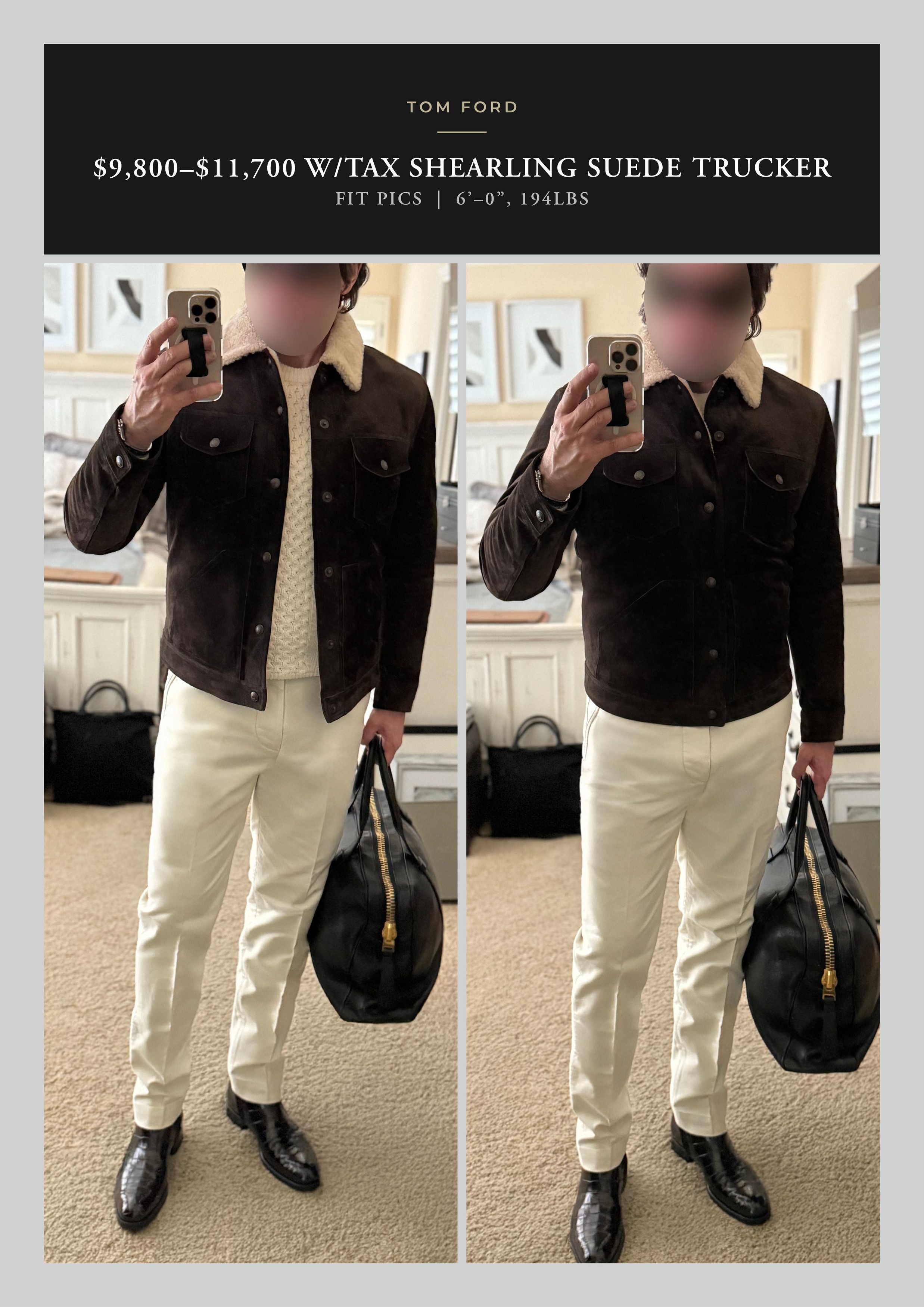 Tom Ford A-List Celeb Favorite, Coveted $9,800 w/tax Suede Shearling Size US M / EU 48-50 / 2 - 2 Thumbnail