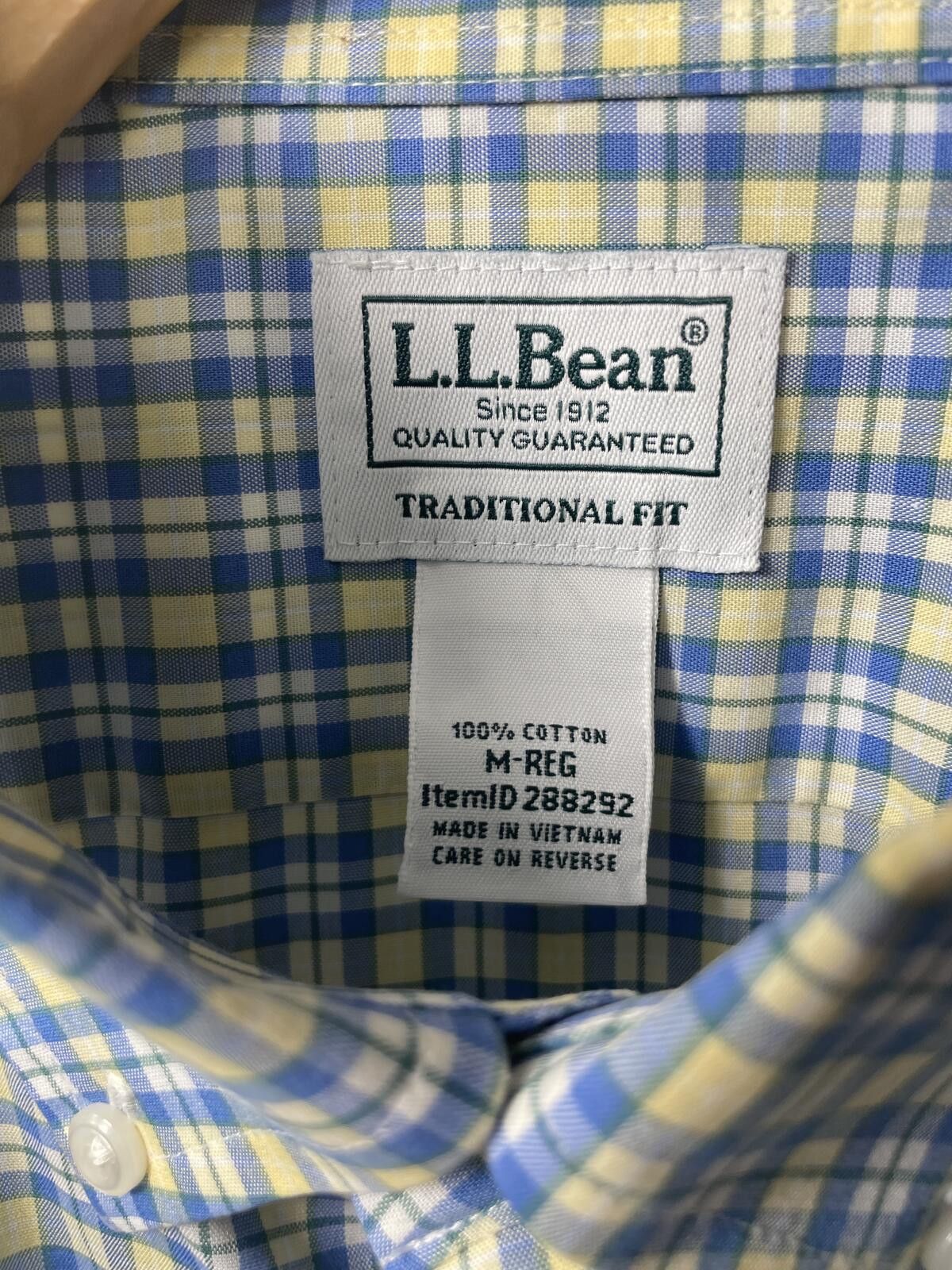 L.L. Bean L.L.Bean Button Down Shirt Men's Size Medium Cotton Casual Size US M / EU 48-50 / 2 - 2 Thumbnail