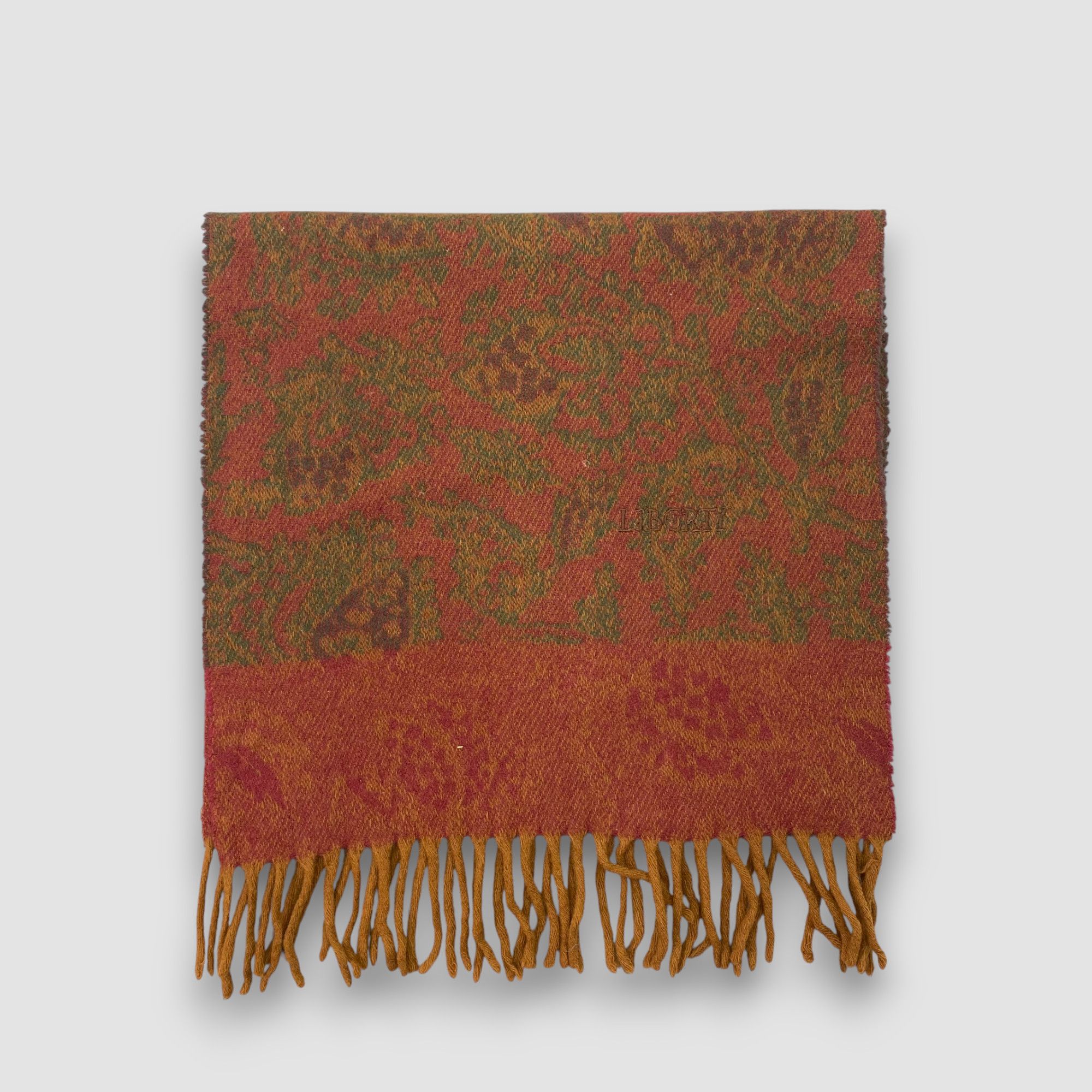 Liberty London Vintage Liberty London Scarf Muffler Wool Cashmere Scarves Size ONE SIZE - 2 Thumbnail