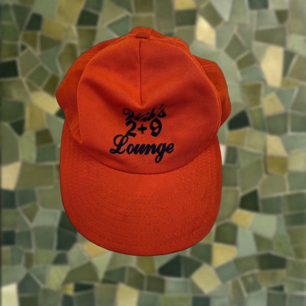 Vintage Adult Unisex Wibs 2+9 Lounge Orange Baseball Adjustable Hat Cap Size ONE SIZE - 1 Thumbnail
