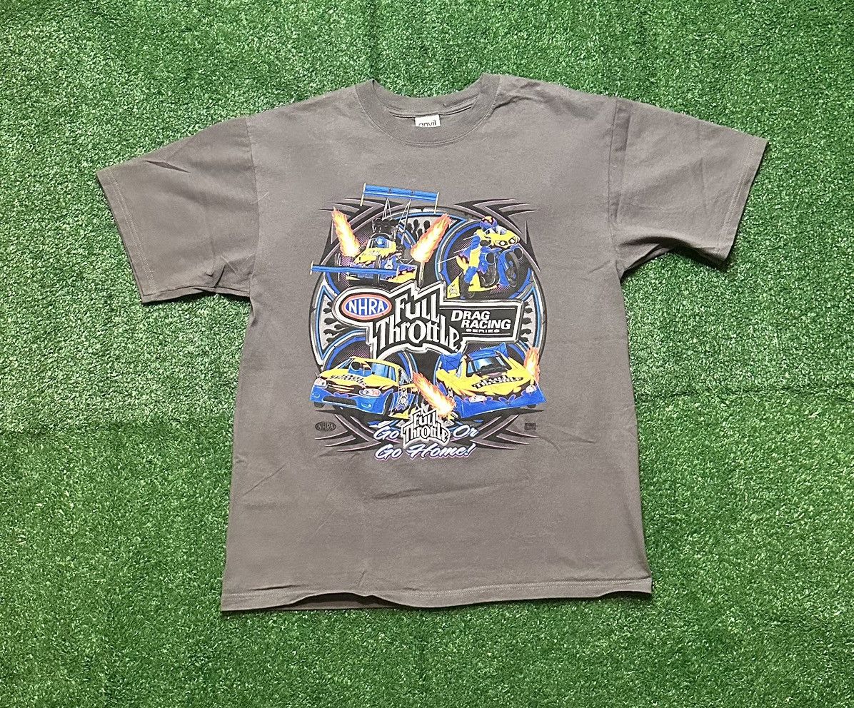 Other Vintage 2009 Full Throttle Motorcycle Drag Racing Shirt Size US L / EU 52-54 / 3 - 1 Thumbnail