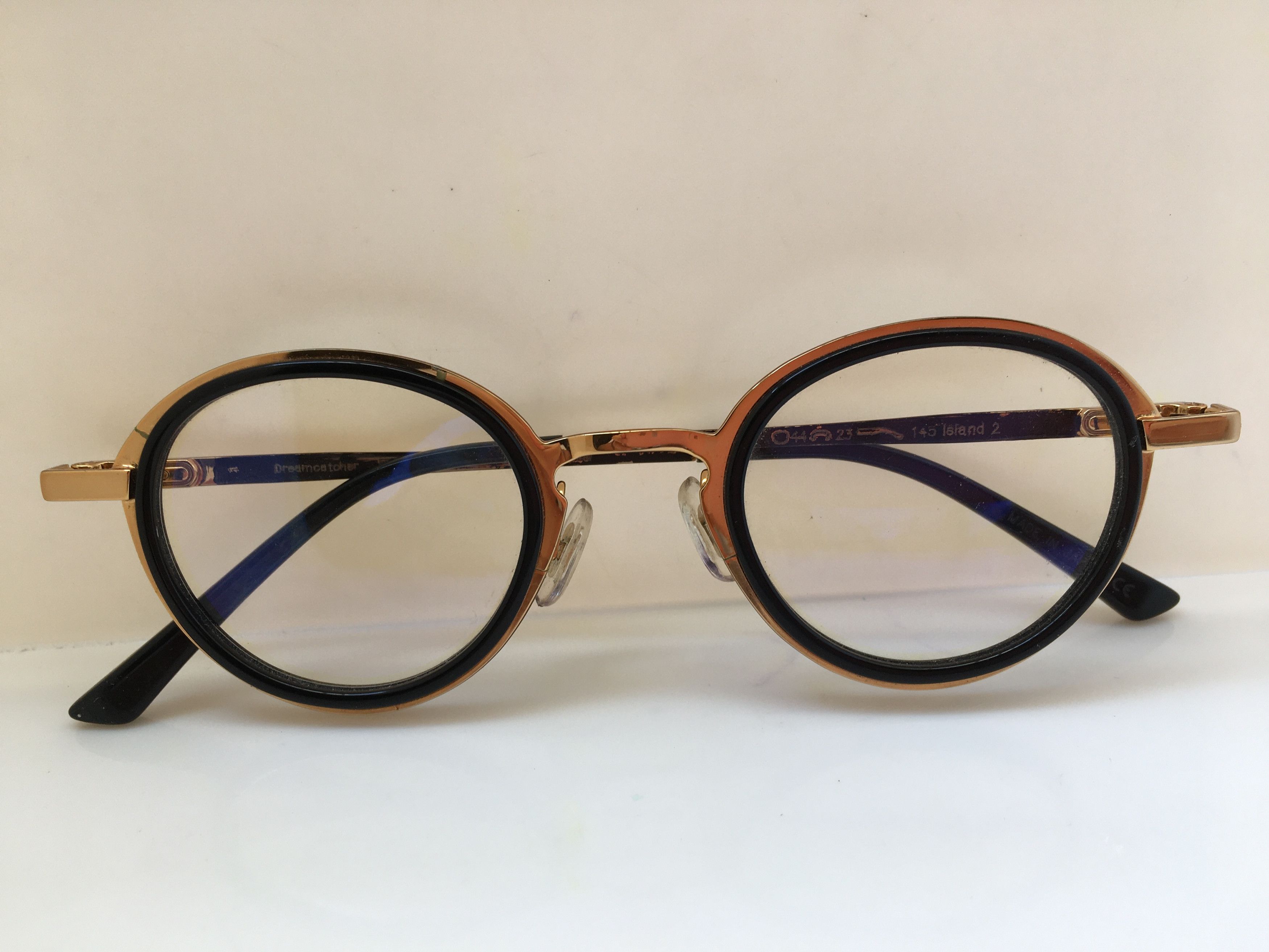 Other Handmade Gold Round Keyhole Bridge Eyeglasses Frame Size ONE SIZE - 7 Thumbnail