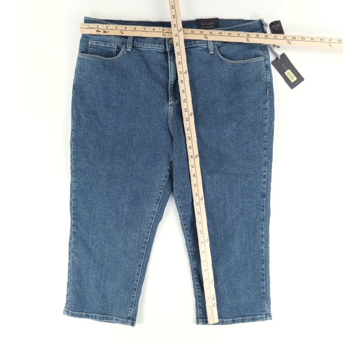 NYDJ NYDJ Jeans Cotton Denim Regular Blue 18 Womens Pants Tuck Crop Jeans Cotton Denim Regular Womens 18 Blue NYDJ Pants Jeans Size 40" / US 18 - 3 Thumbnail