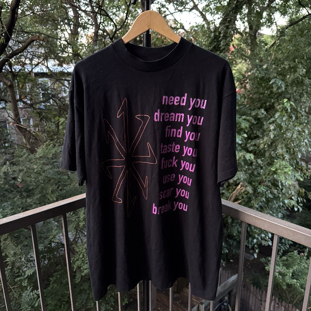 Band Tees 1995 Nine Inch Nails Eraser Band Tee Shirt ERD Grunge Chrome Size US XL / EU 56 / 4 - 1 Thumbnail