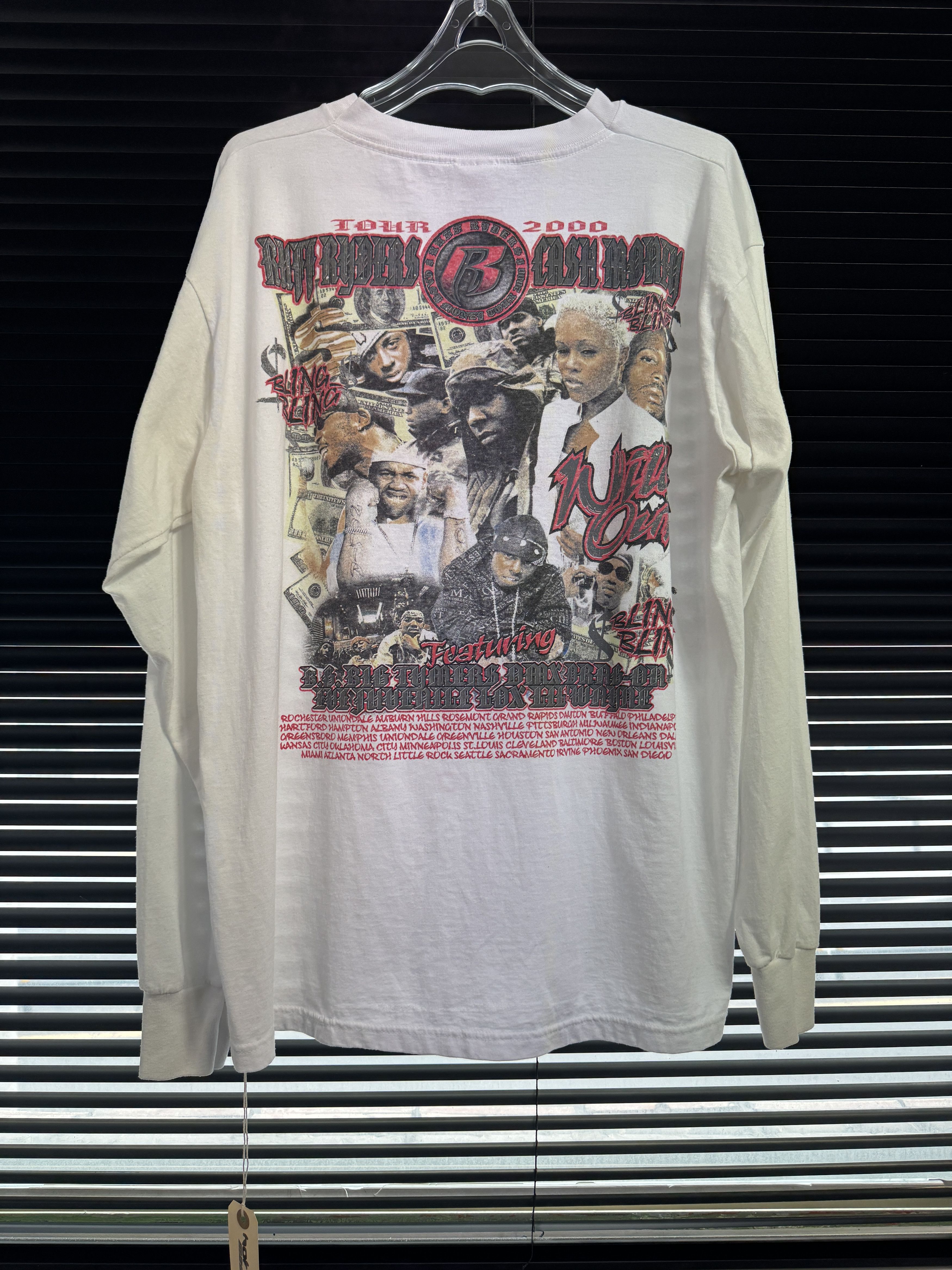 Rap Tees Vintage 2000 Ruff Ryders & Cash Money Tour Longsleeve Size US XL / EU 56 / 4 - 2 Thumbnail