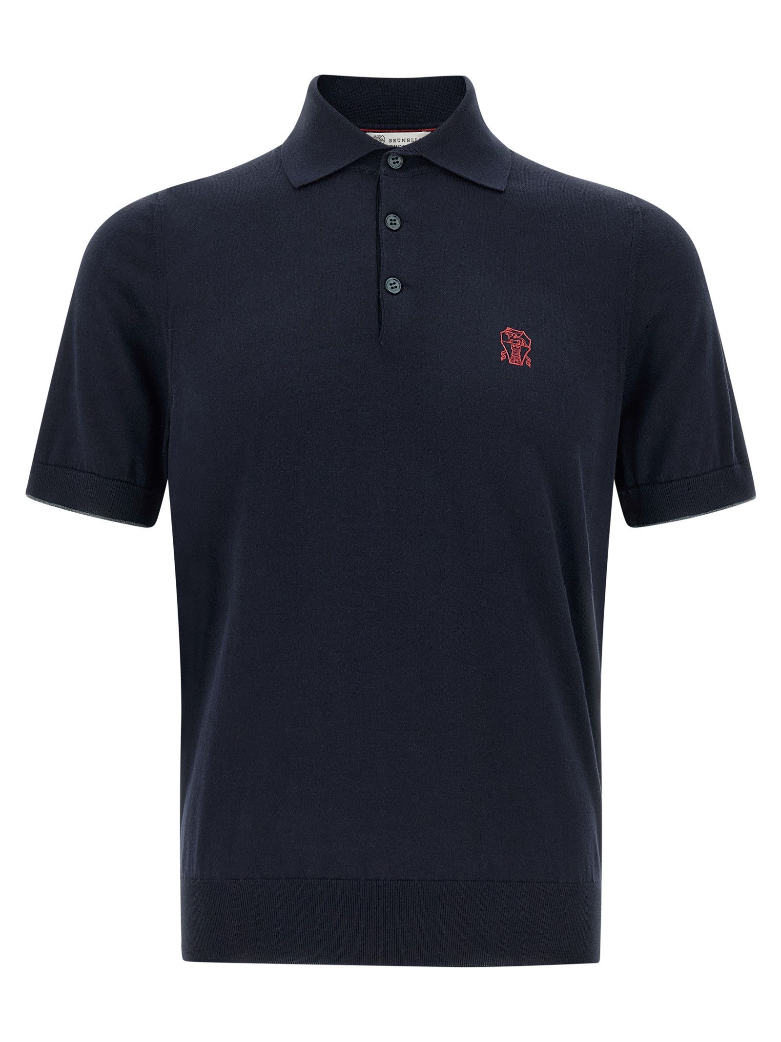 Brunello Cucinelli Logo Embroidery Polo Shirt Size US S / EU 44-46 / 1 - 1 Thumbnail