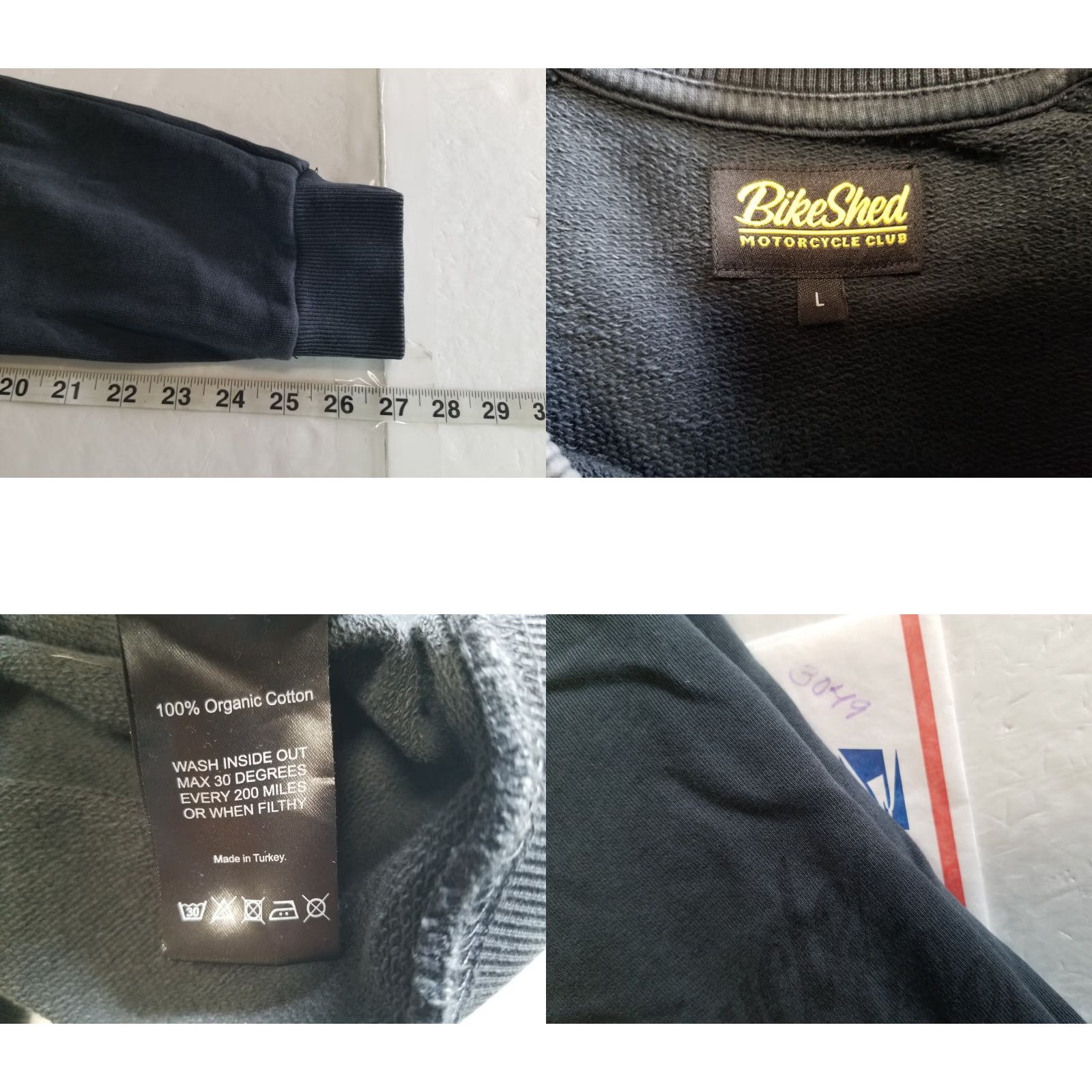 Vintage Bike Shed Motorcycle Club Sweatshirt Black L Unisex Adults Regular Size Large Pullover Breathable Long Sleeve Jersey Organic Cotton Size US L / EU 52-54 / 3 - 8 Thumbnail