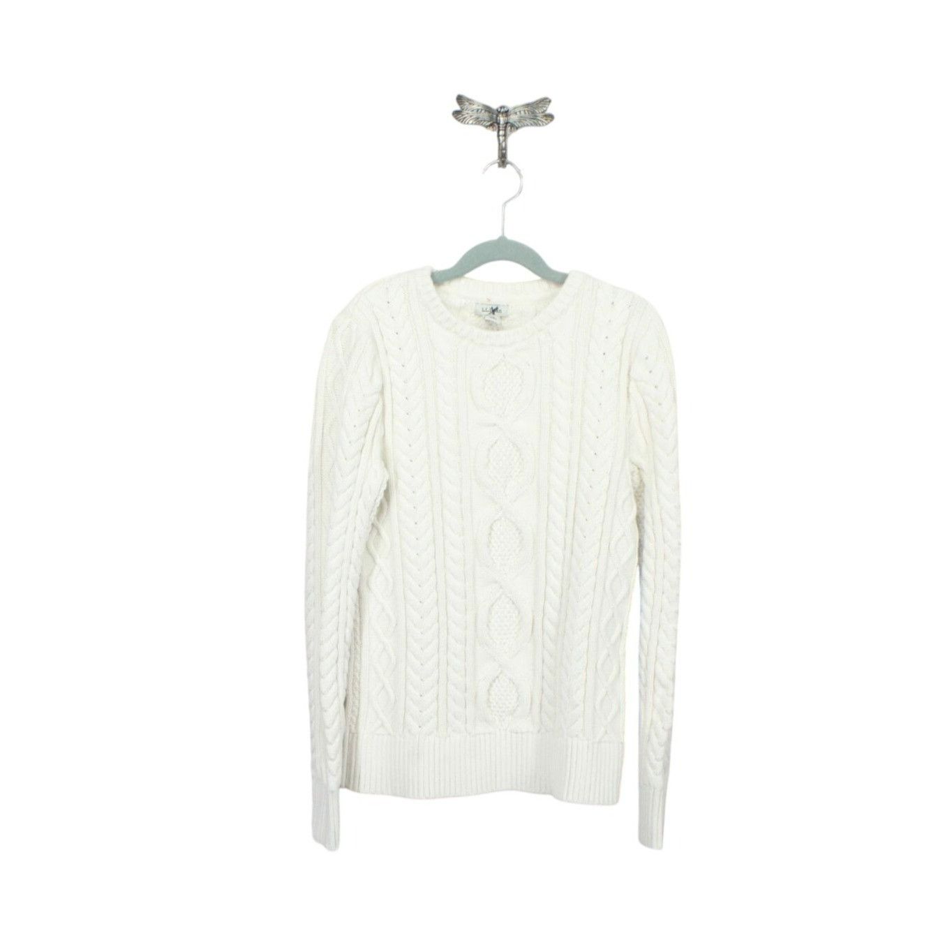 L.L. Bean LL Bean Women's Heritage Fisherman Sweater Crewneck Size XS / US 0-2 / IT 36-38 - 1 Thumbnail