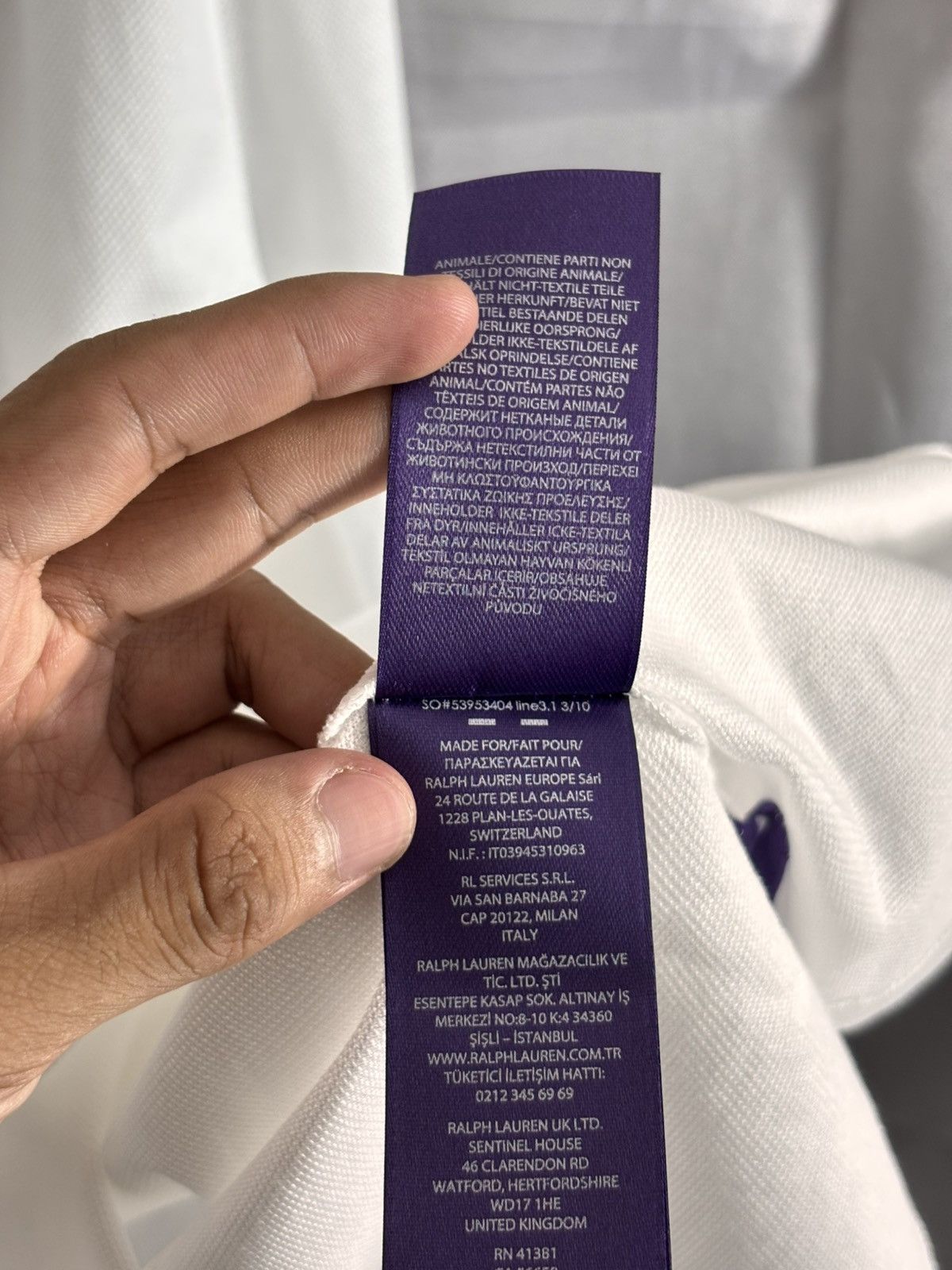 Ralph Lauren Purple Label Ralph Lauren Purple Label Long Sleeve Size US XL / EU 56 / 4 - 4 Thumbnail