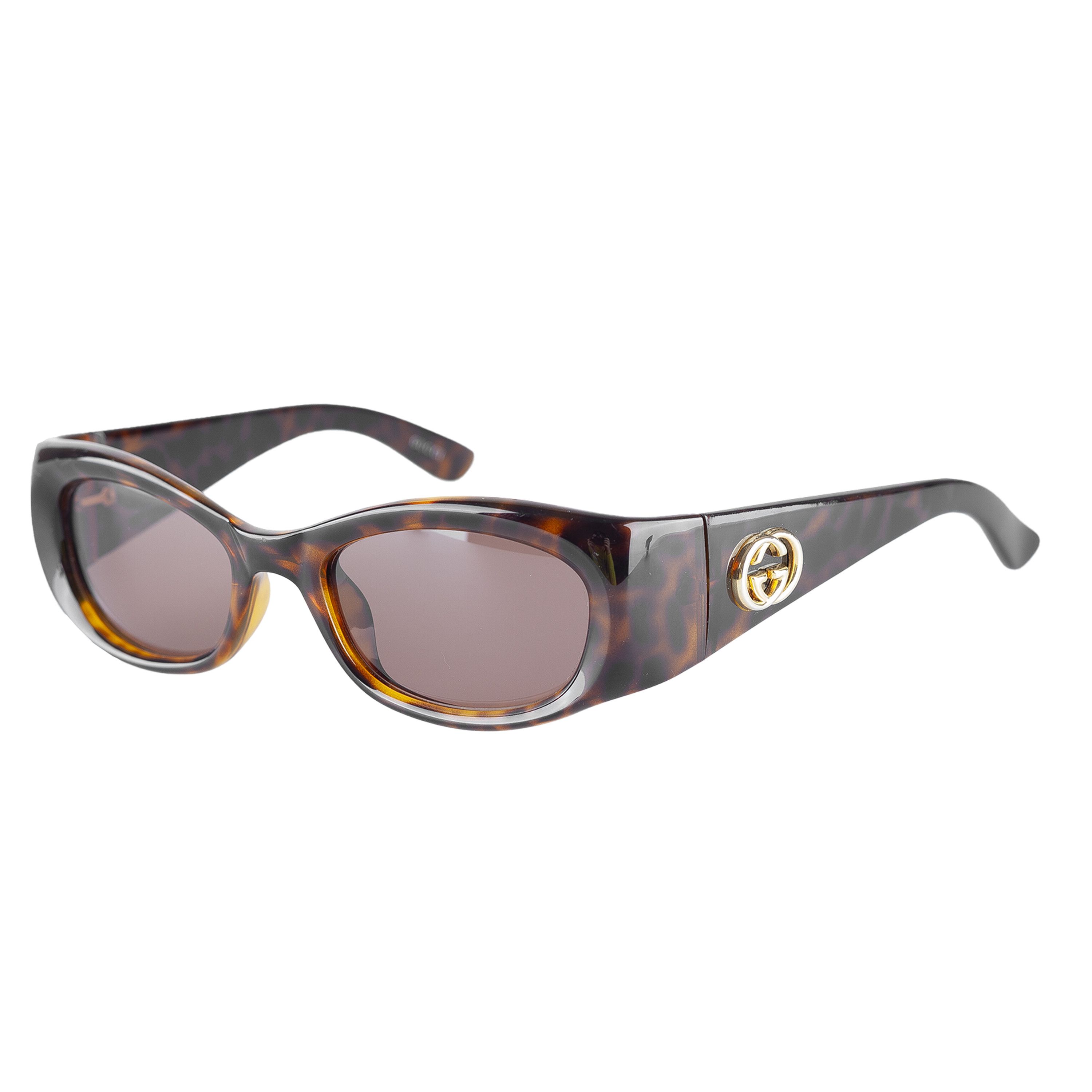 Gucci Gucci GG 2968/S AX5SB Tortoise Brown Oval Sunglasses Size ONE SIZE - 3 Thumbnail