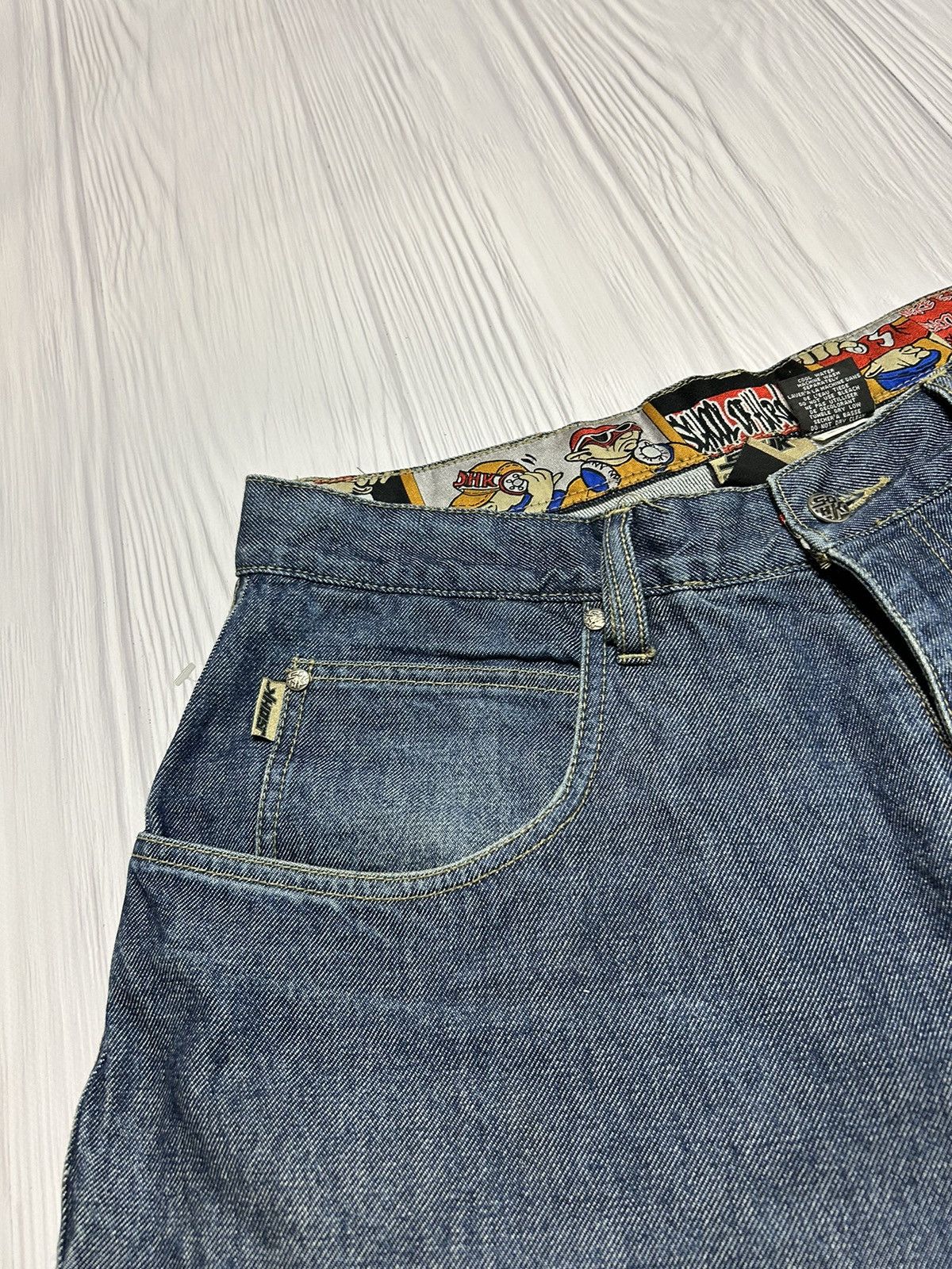 Vintage Rare SOHK School Of Hard Knocks Embroidered Logo Denim Pants Size US 36 / EU 52 - 10 Thumbnail