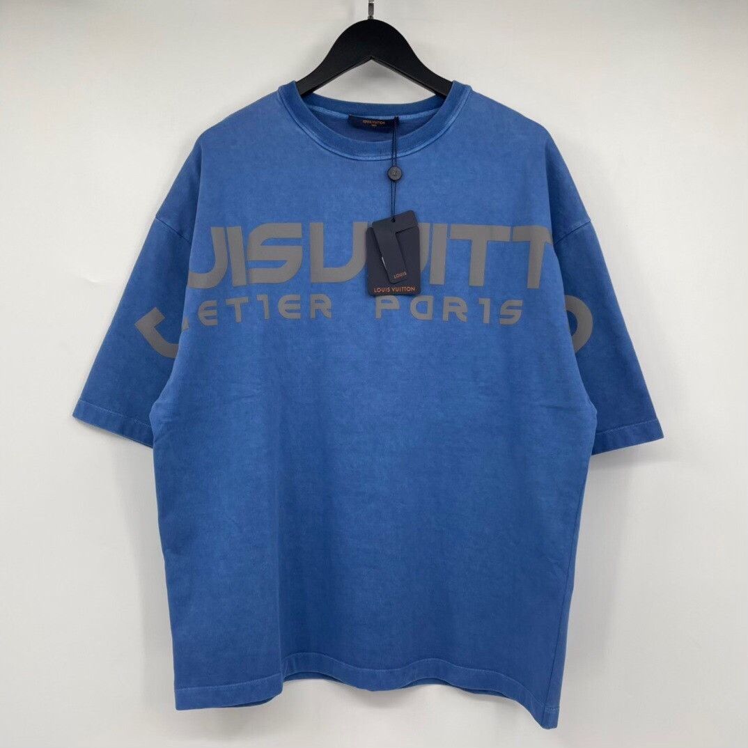 Louis Vuitton Louis Vuitton Blue T-Shirt M Men Size US M / EU 48-50 / 2 - 1 Thumbnail