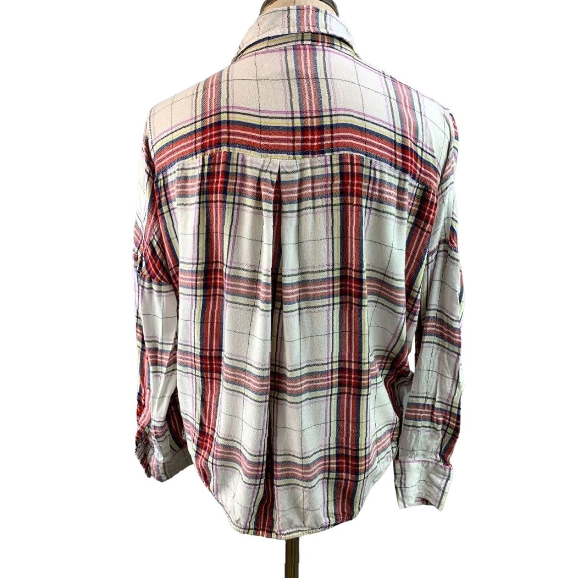 Lou & Grey **Women's Small Gray Soft Flannel Faux Wrap Pullover Blouse** User: **Small Women's Gray Soft Flannel Faux Wrap Pullover Blouse** Size S / US 4 / IT 40 - 7 Thumbnail