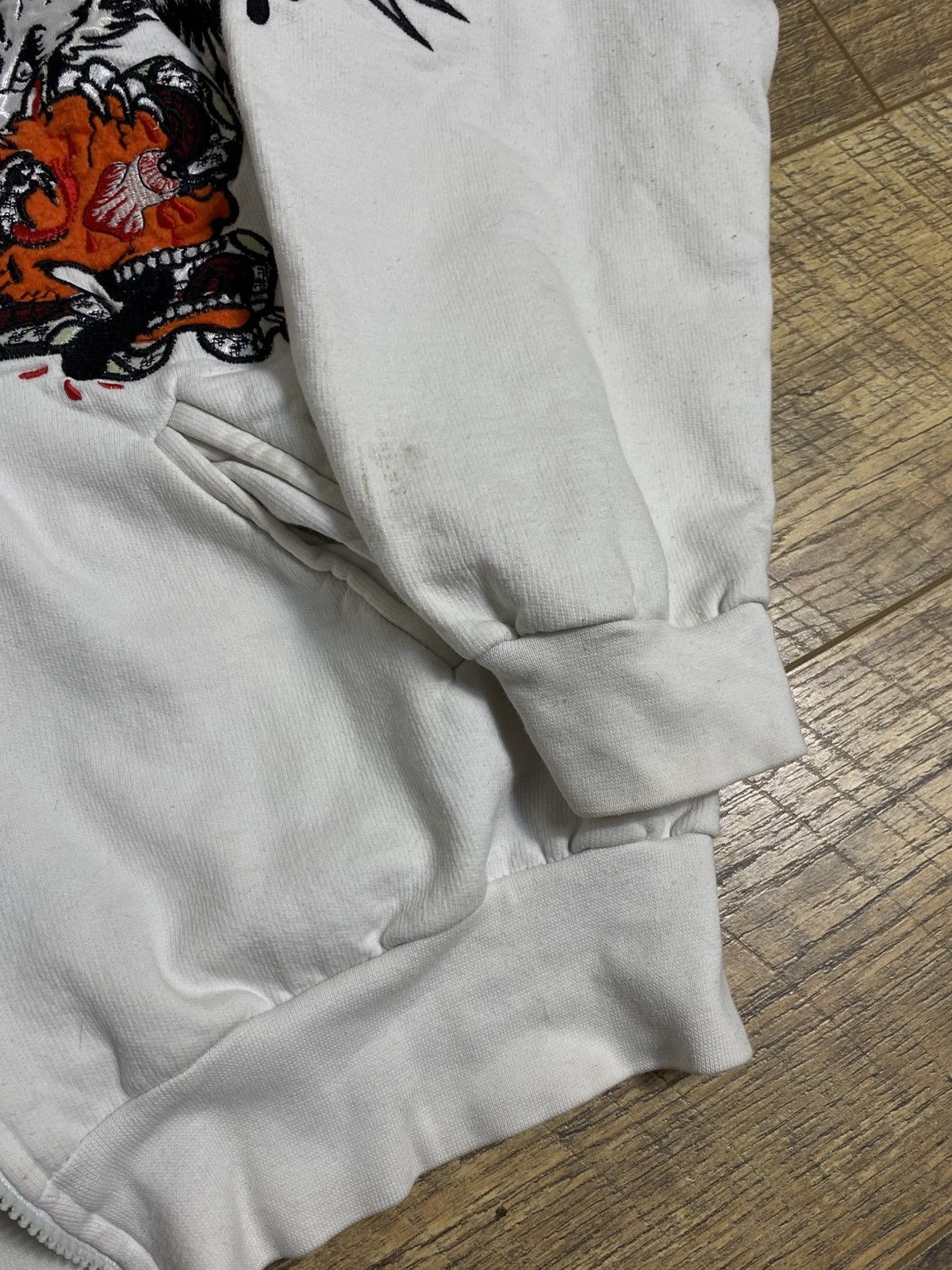 Ed Hardy Ed Hardy Style All-Over Embroidery Hoodie Y2K Retro Rare Size L / US 10 / IT 46 - 4 Thumbnail