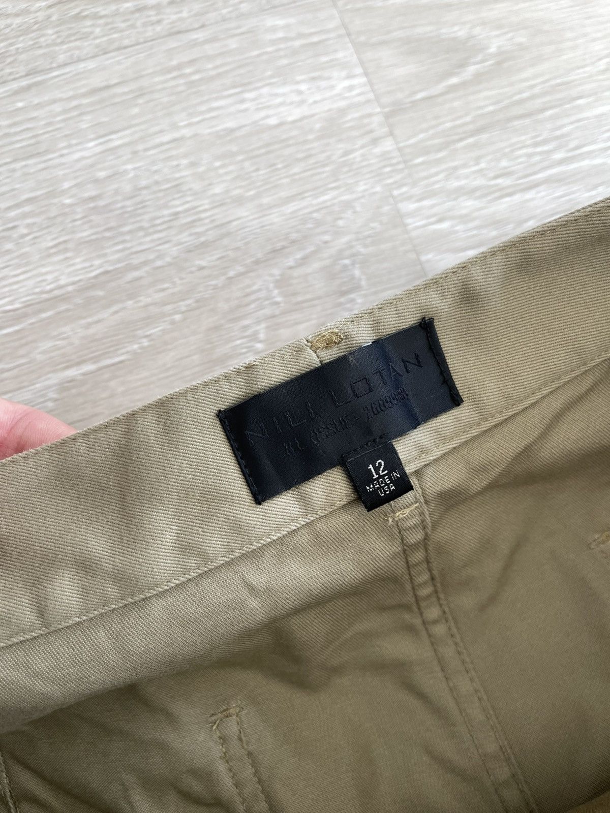 Nili Lotan Nili Lotan Quentin High-Rise Cotton Flared Pants Size 32" / US 10 / IT 46 - 11 Thumbnail