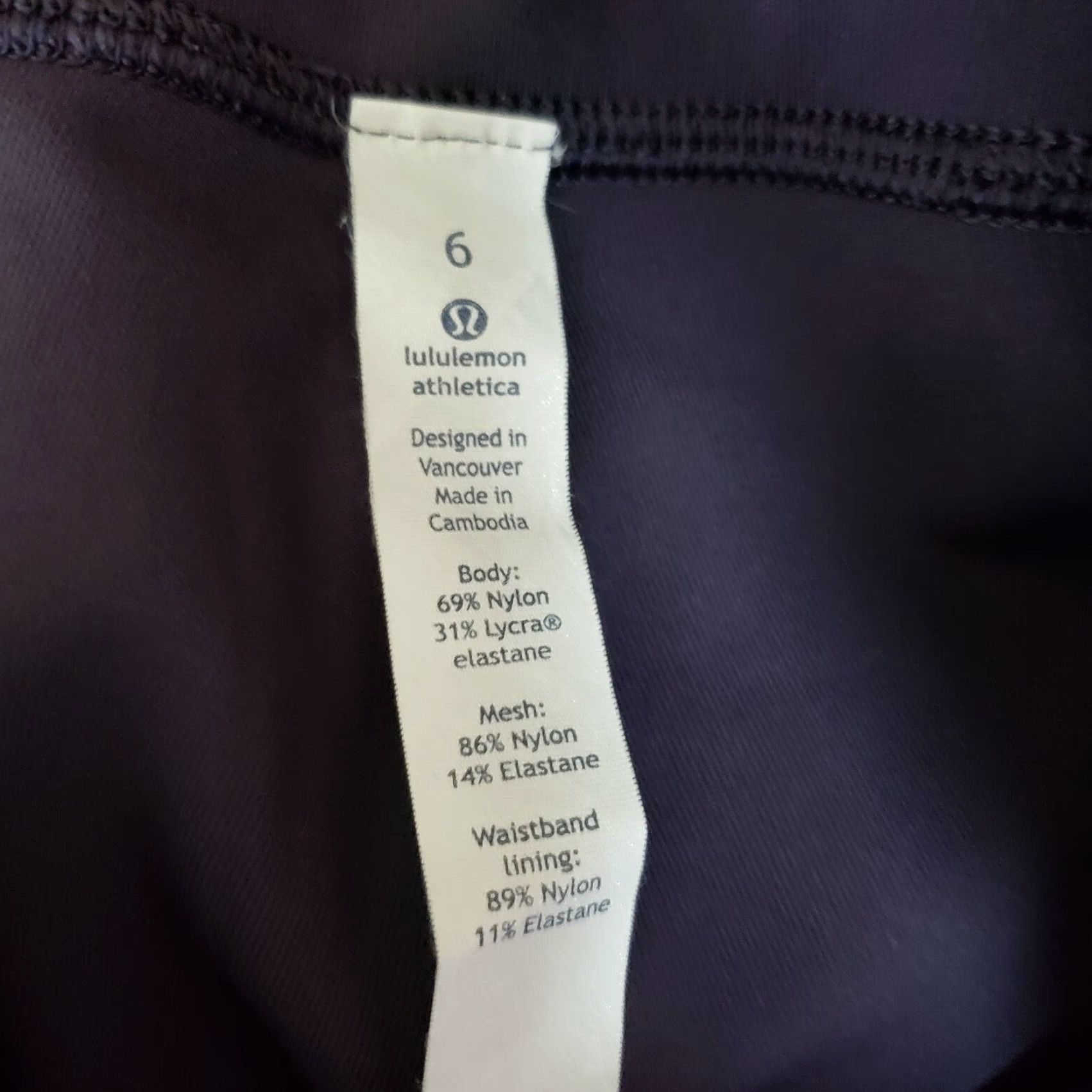 Lululemon Lululemon Womens Lean In Crop Leggings Sz 6 Solid Purple Mid Rise Cropped 17 Inseam Nylon Blend Activewear Womens Size 28" / US 6 / IT 42 - 4 Thumbnail