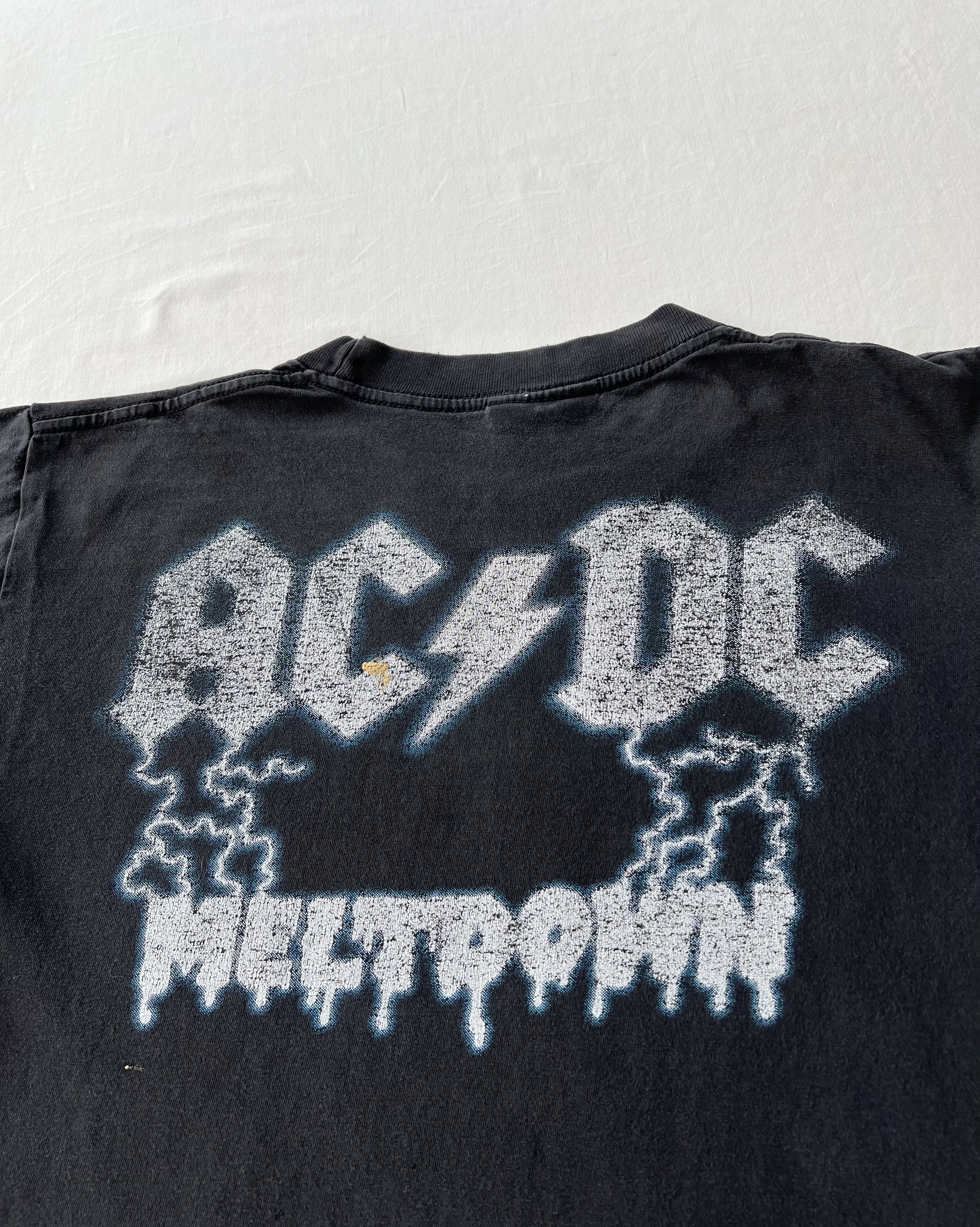 Band Tees Vintage 90s AC/DC Meltdown Frankenstein Lightning T-shirt Size US M / EU 48-50 / 2 - 18 Thumbnail