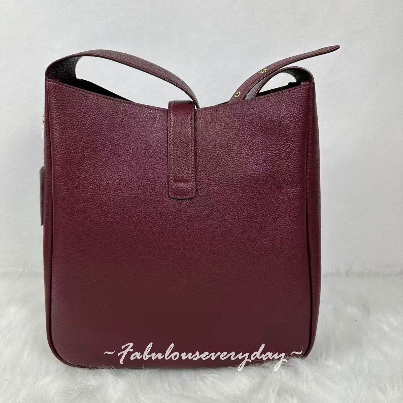 Coach Coach Hadley Large Shoulder Bag Leather/Gold/Dark Wine CCD65 Size ONE SIZE - 2 Thumbnail