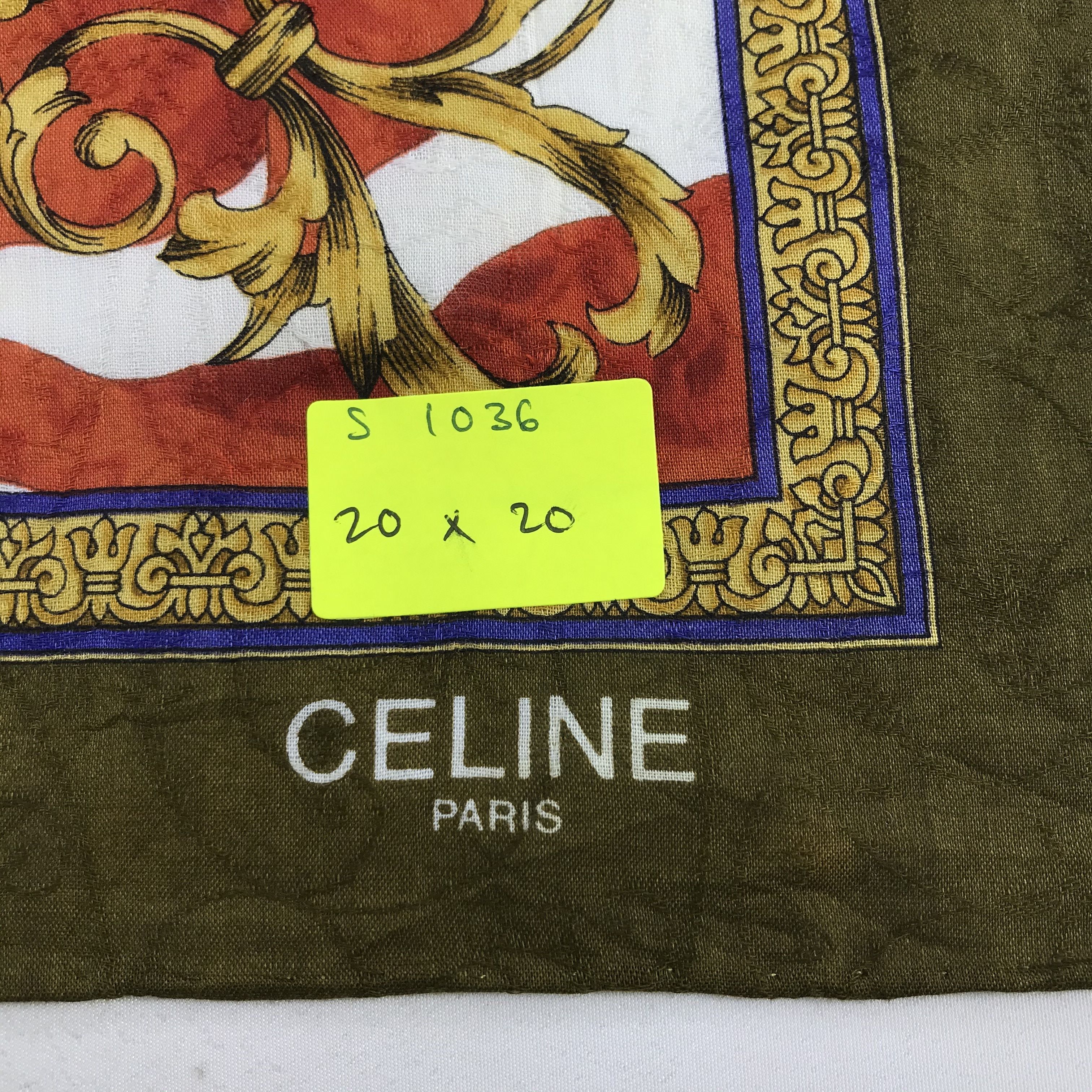 Celine × Vintage Celine Bandana / Handkerchief / Neckerchief - S1036 Size ONE SIZE - 5 Thumbnail