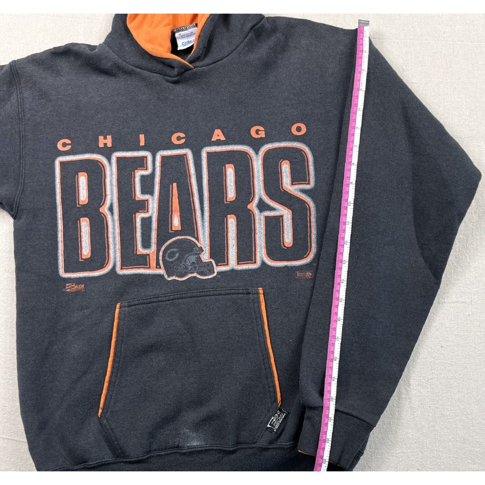 Salem Sportswear VINTAGE 90s Chicago Bears Sweatshirt Hoodie Salem NFL Football USA Mens Sz M Size US M / EU 48-50 / 2 - 6 Thumbnail