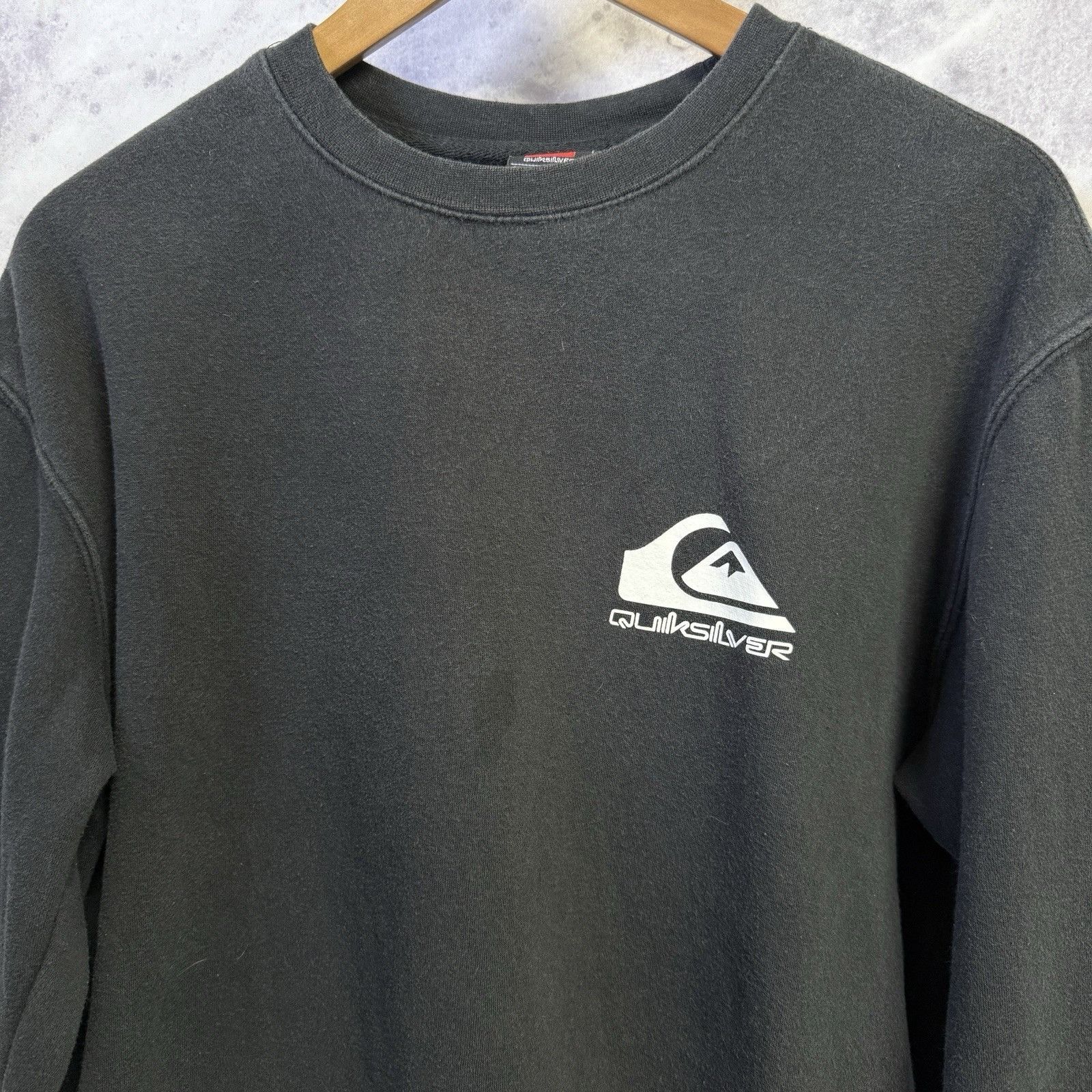 Quiksilver Quiksilver Sweatshirt Mens Small Black Crew Neck Surf Skate Size US S / EU 44-46 / 1 - 3 Thumbnail