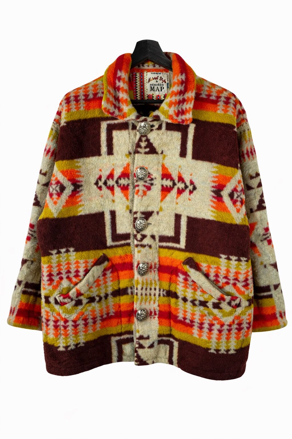 Vintage Vintage Studio MAP Native Pattern Wool Jacket Southwestern Size M / US 6-8 / IT 42-44 - 1 Thumbnail