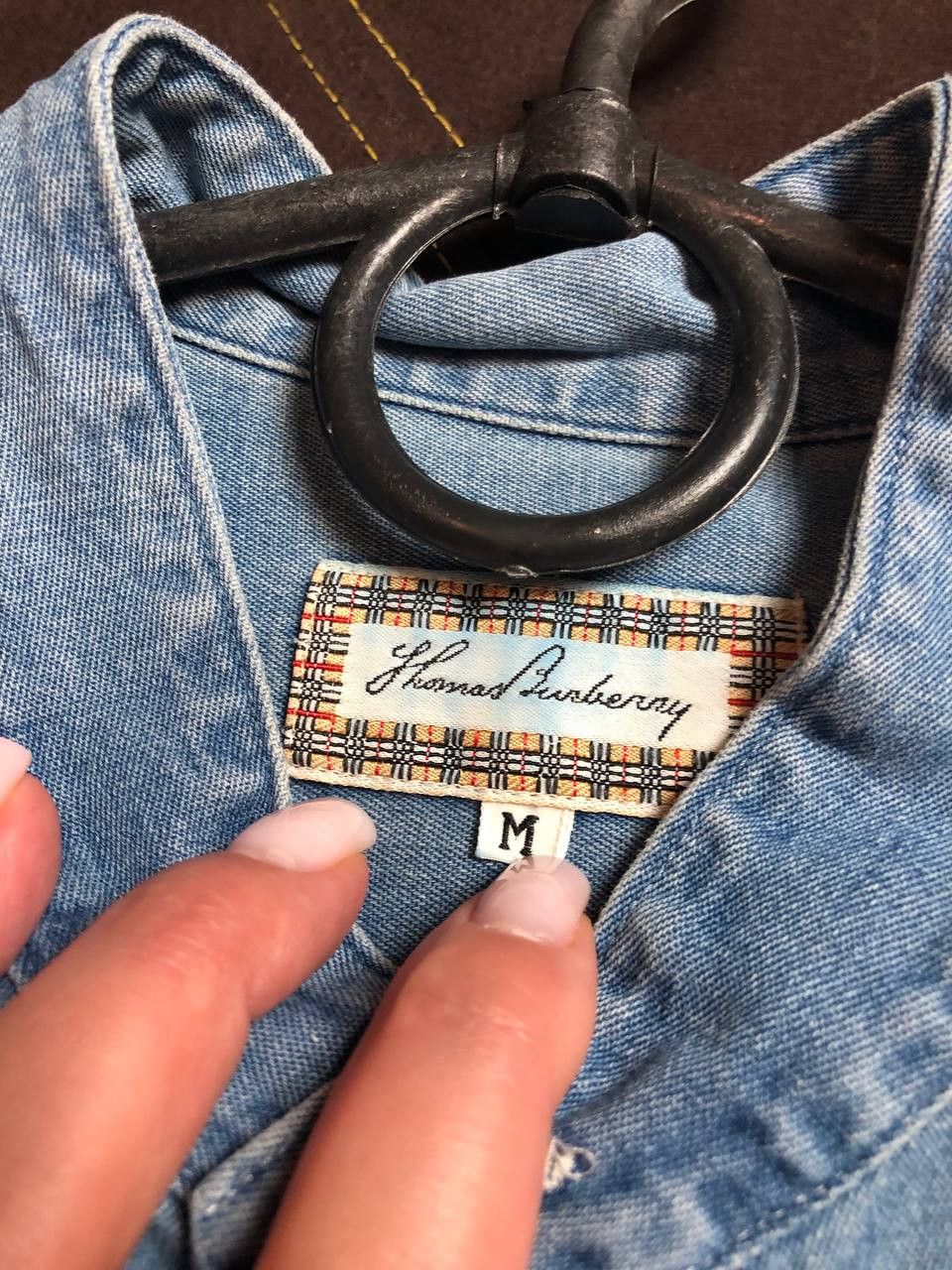 Burberry shirt denim Thomas Burberry vintage Y2K Streetwear Size US M / EU 48-50 / 2 - 6 Thumbnail