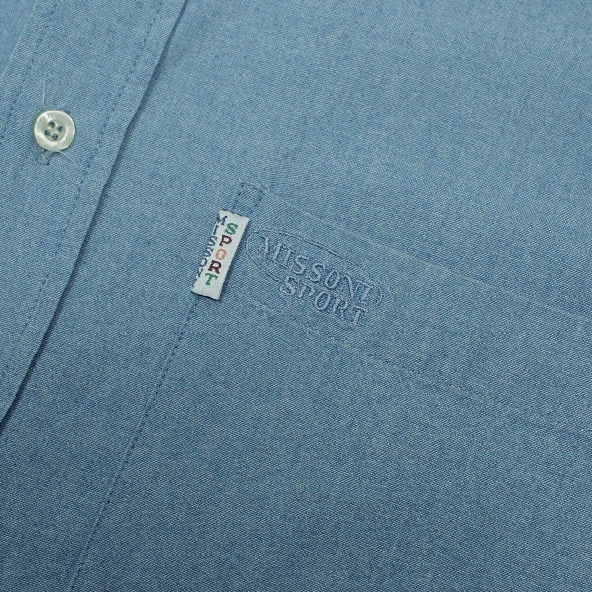Missoni *NoTariff Missoni Chambray Pocket Shirt Size US L / EU 52-54 / 3 - 4 Thumbnail