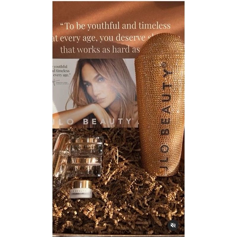 Jennifer Lopez RARE JLO Beauty Gold Bling Tumbler w/ Dome Lid (NO Straw) Size ONE SIZE - 7 Thumbnail
