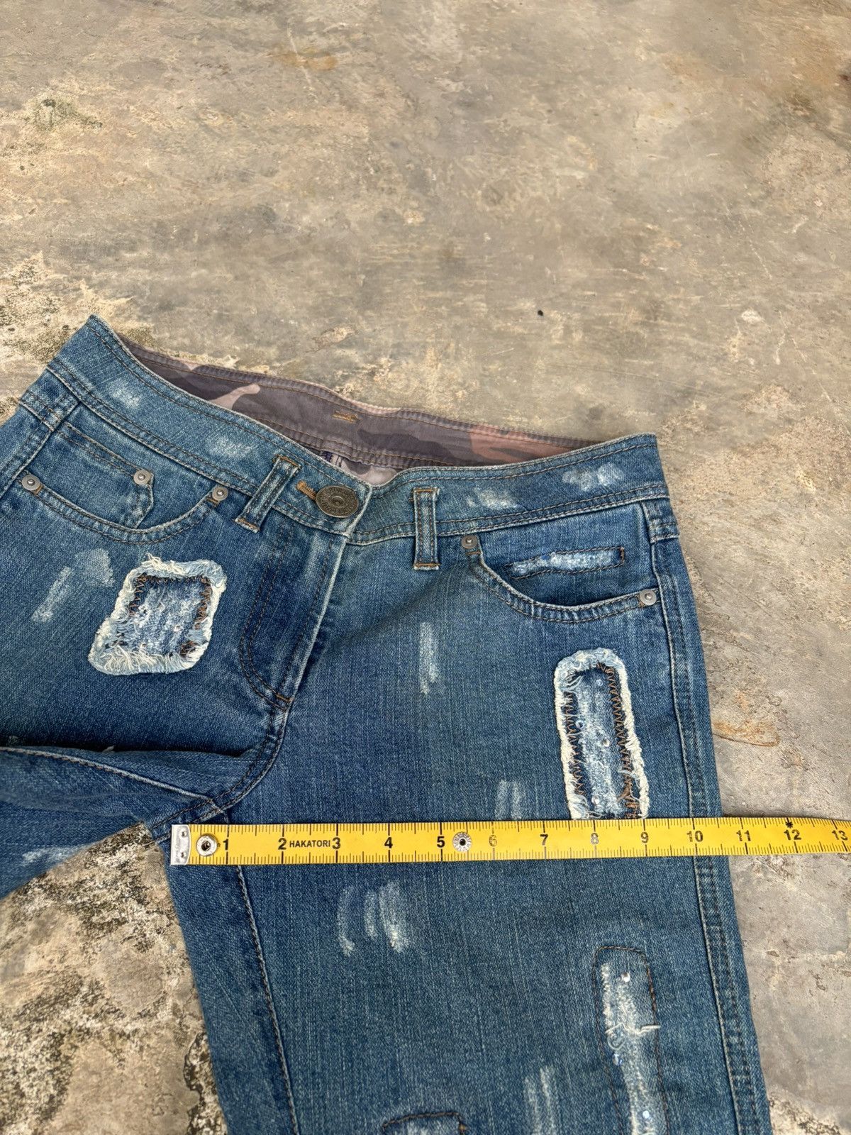 Hysteric Glamour × Japanese Brand Distressed Denim Japanese Luxury Style Jeans Size US 30 / EU 46 - 12 Thumbnail
