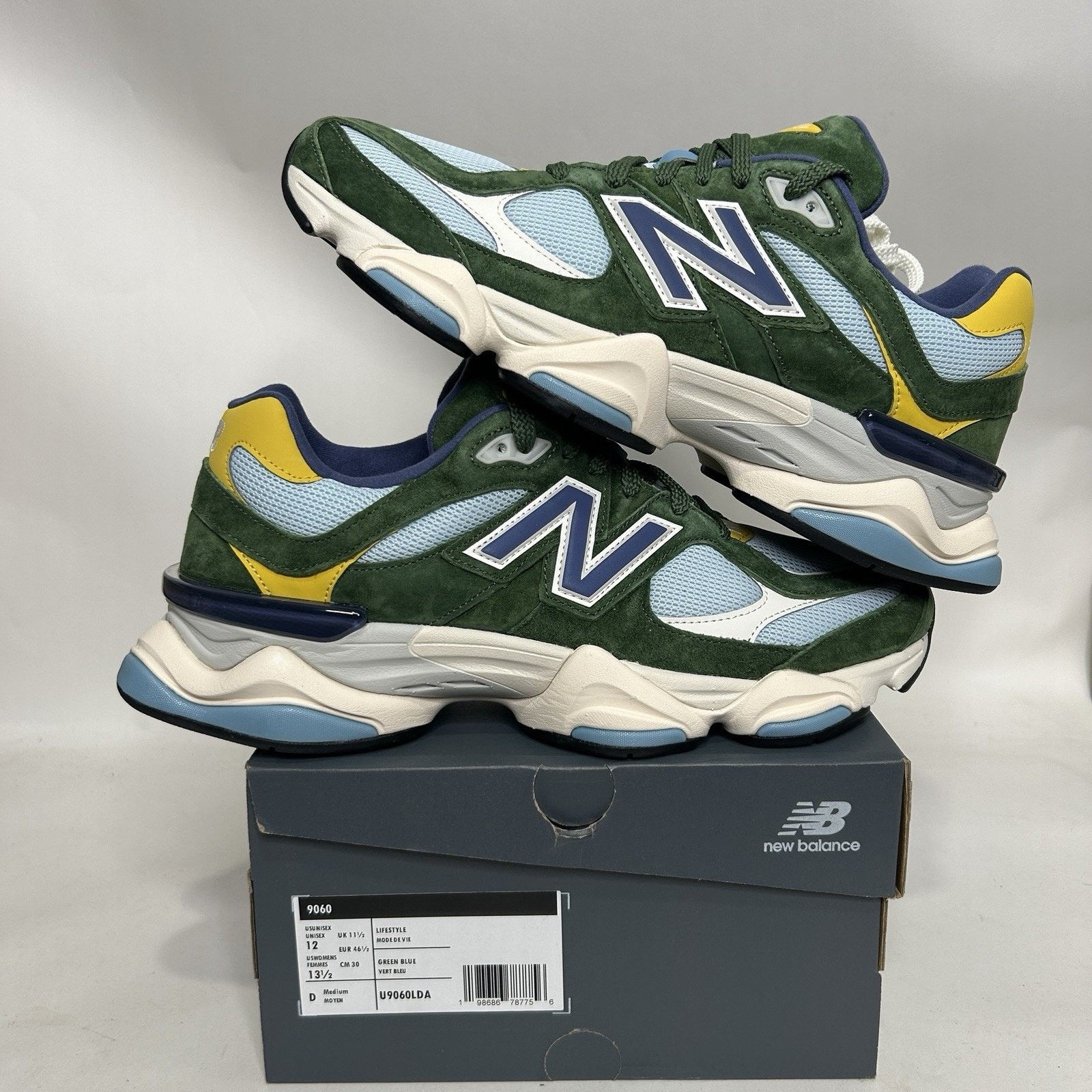New Balance New Balance 9060 Running Shoes “Dark Alpine Green” U9060LDA Size US 12 / EU 45 - 1 Thumbnail